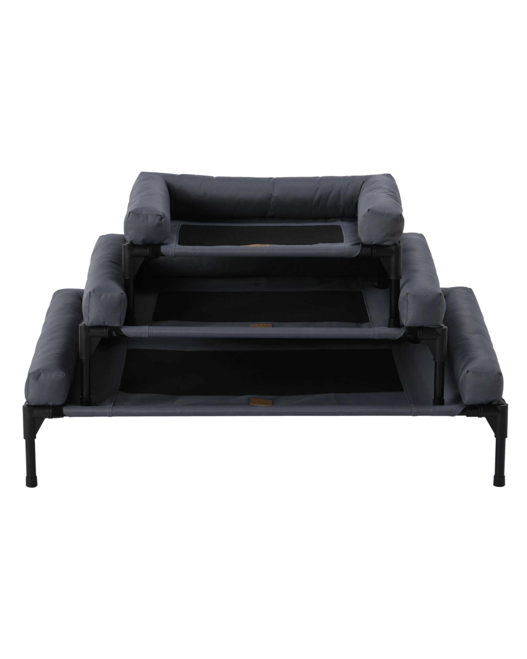 10 Charlie's Elevated Trampoline Bolster Sofa Dog Bed Large - Grey, 10 of 10