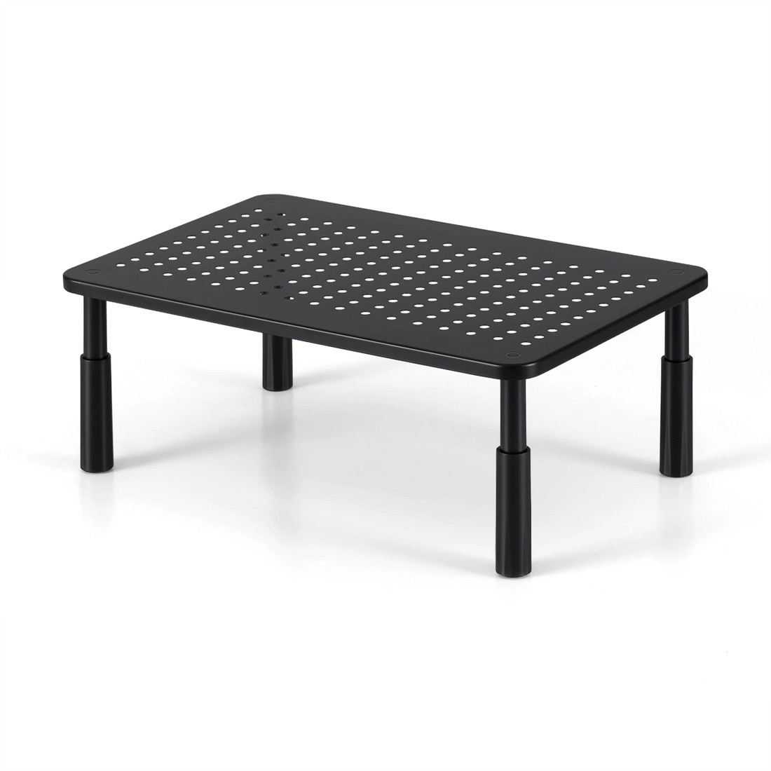 1 Artiss Monitor Stand Adjustable Riser For Computer Monitor And Laptop 3 Height Desk Organizer - Black, 1 of 2