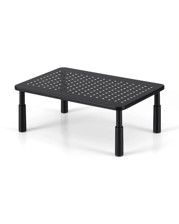 Artiss Monitor Stand Adjustable Riser For Computer Monitor And Laptop 3 Height Desk - Black