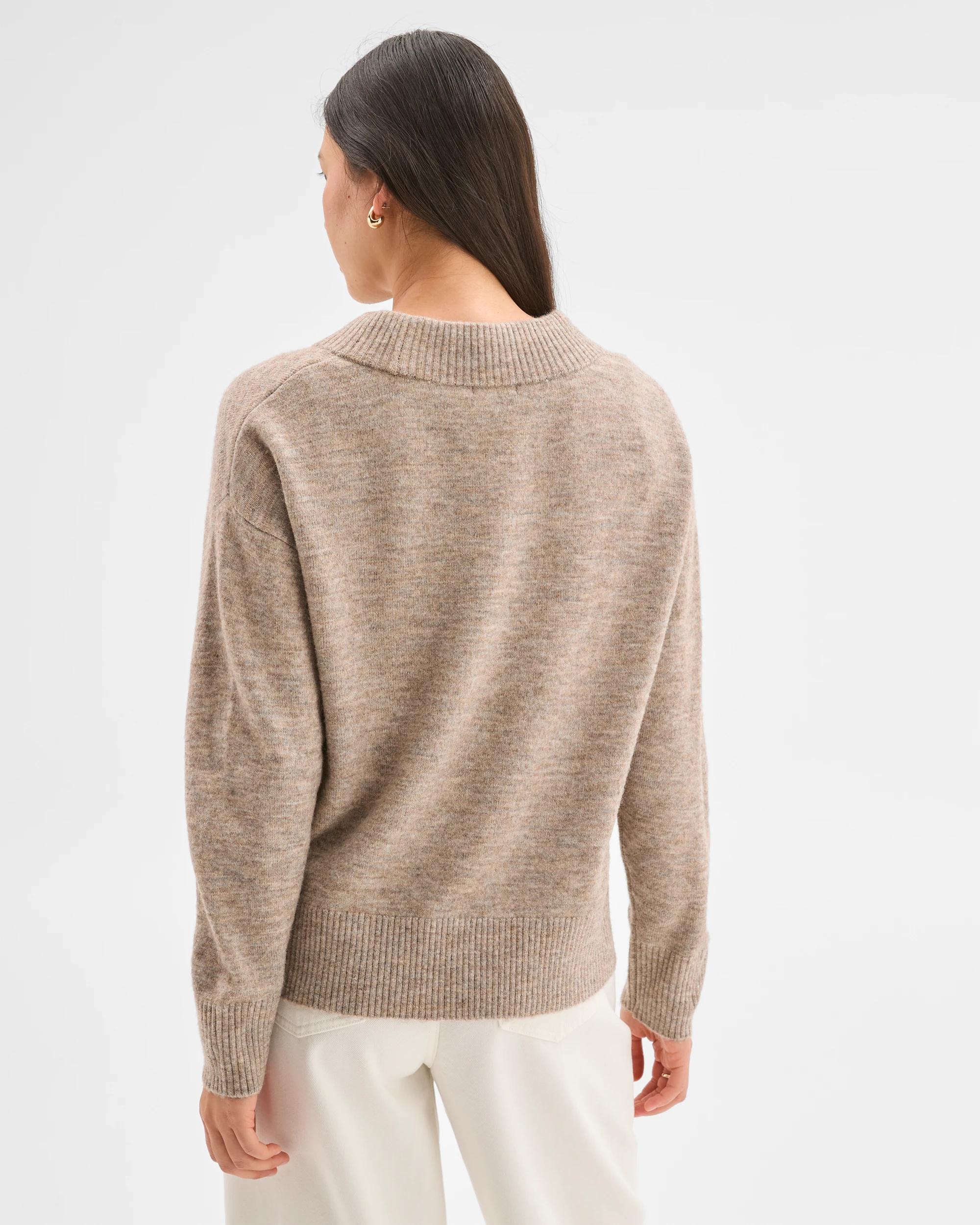 5 Target Woman Lightweight Lofty V-Neck Jumper TAUPE MARLE, 5 of 7