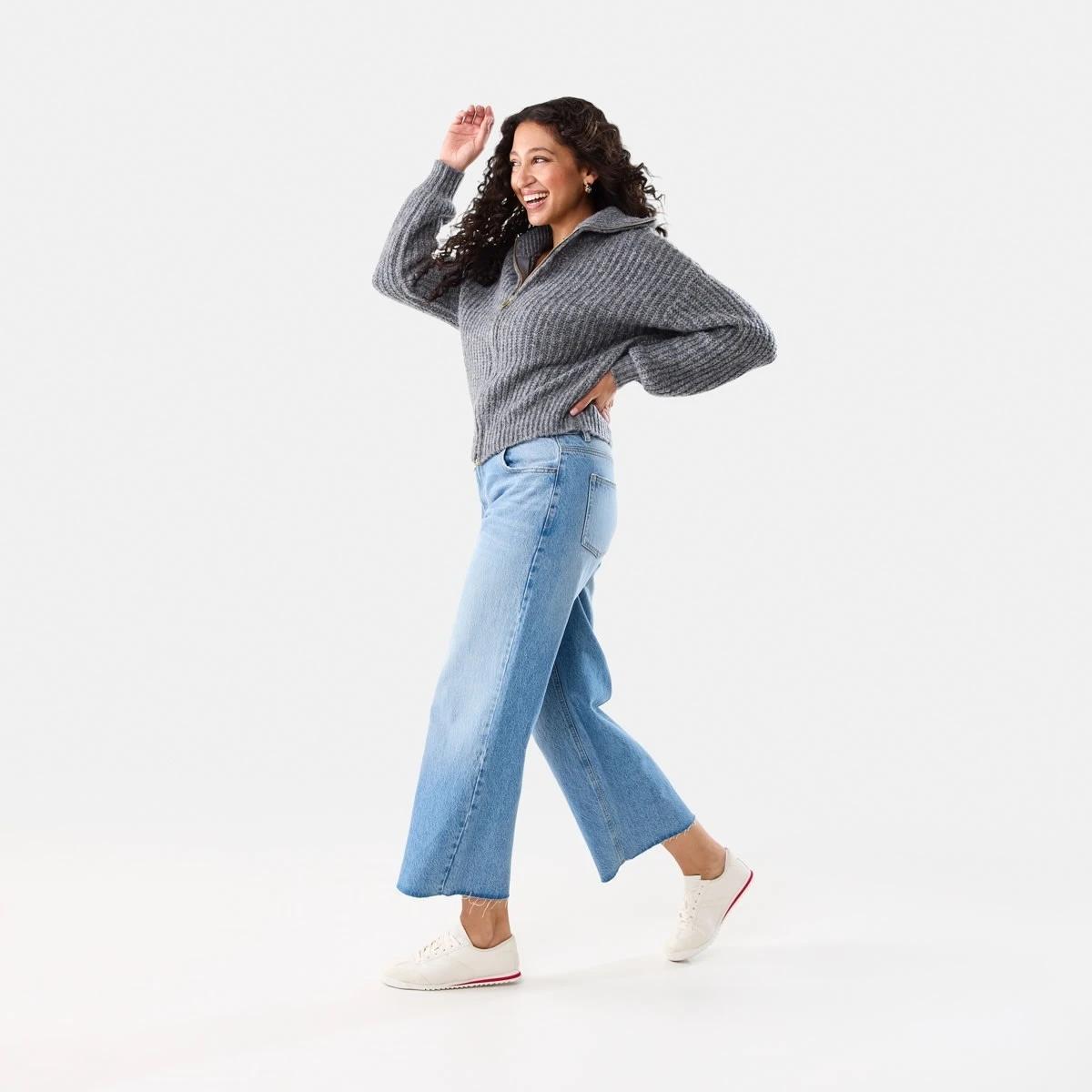 4 Fisherman Rib Knit Bomber Gry Chmrle, 4 of 10