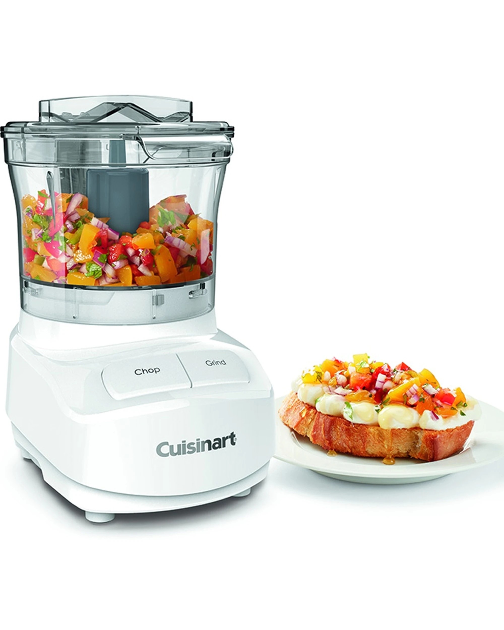 4 Cuisinart Expert Electric Mini Kitchen Chopper Grind 3 Cup Capacity 240V - White, 4 of 5