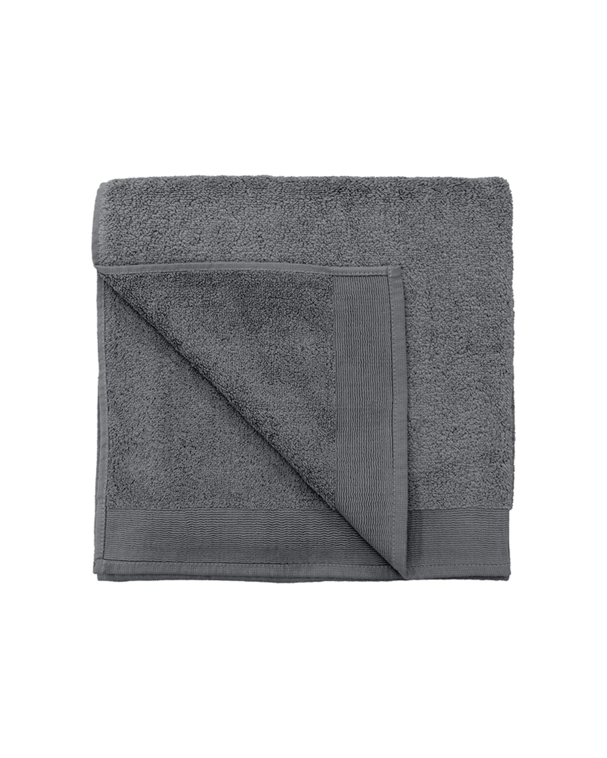 2 Bambury Elvire 600gsm Soft Absorbent Cotton Bath Towel 2PK 68x137cm - Grey, 2 of 5
