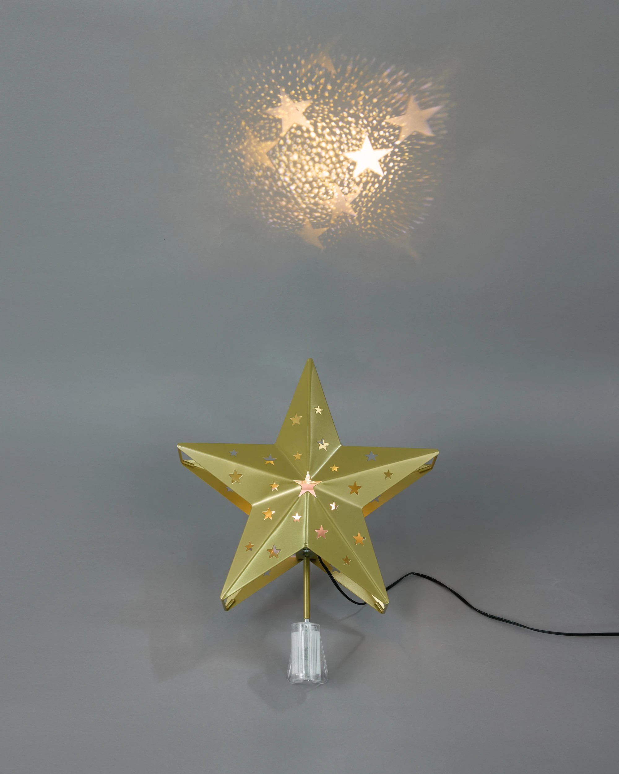 5 Battery Operated Projection Star Tree Topper, 5 of 8