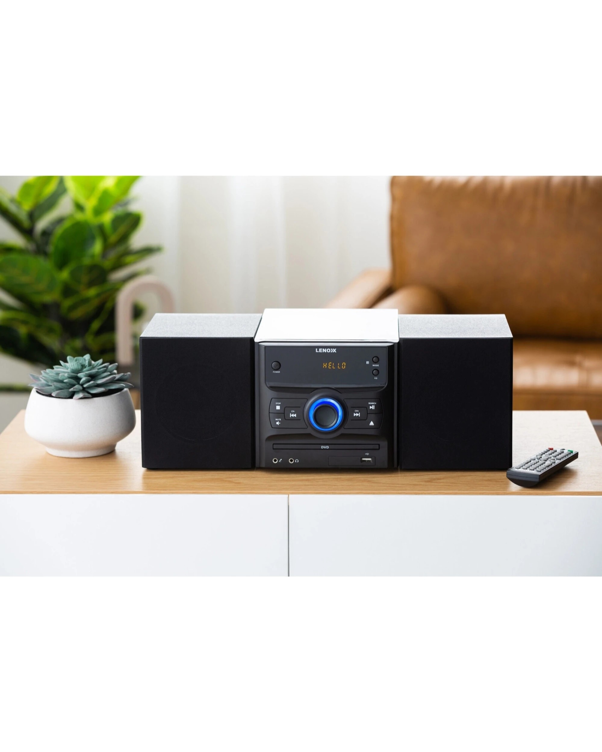 3 Lenoxx Wireless Streaming DVD Hi-Fi Speaker Sound System - High Quality 30 Watts, 3 of 5