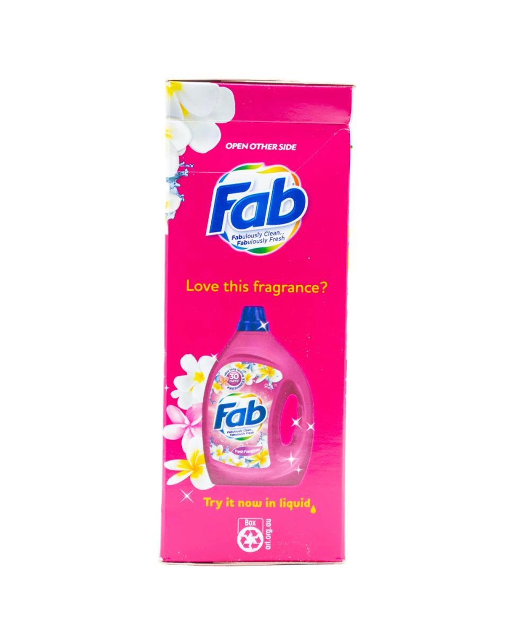 4 FAB 3PK Fab Laundry Powder Fresh Frangipani Front Top Loader Clean 2kg - Multi, 4 of 5