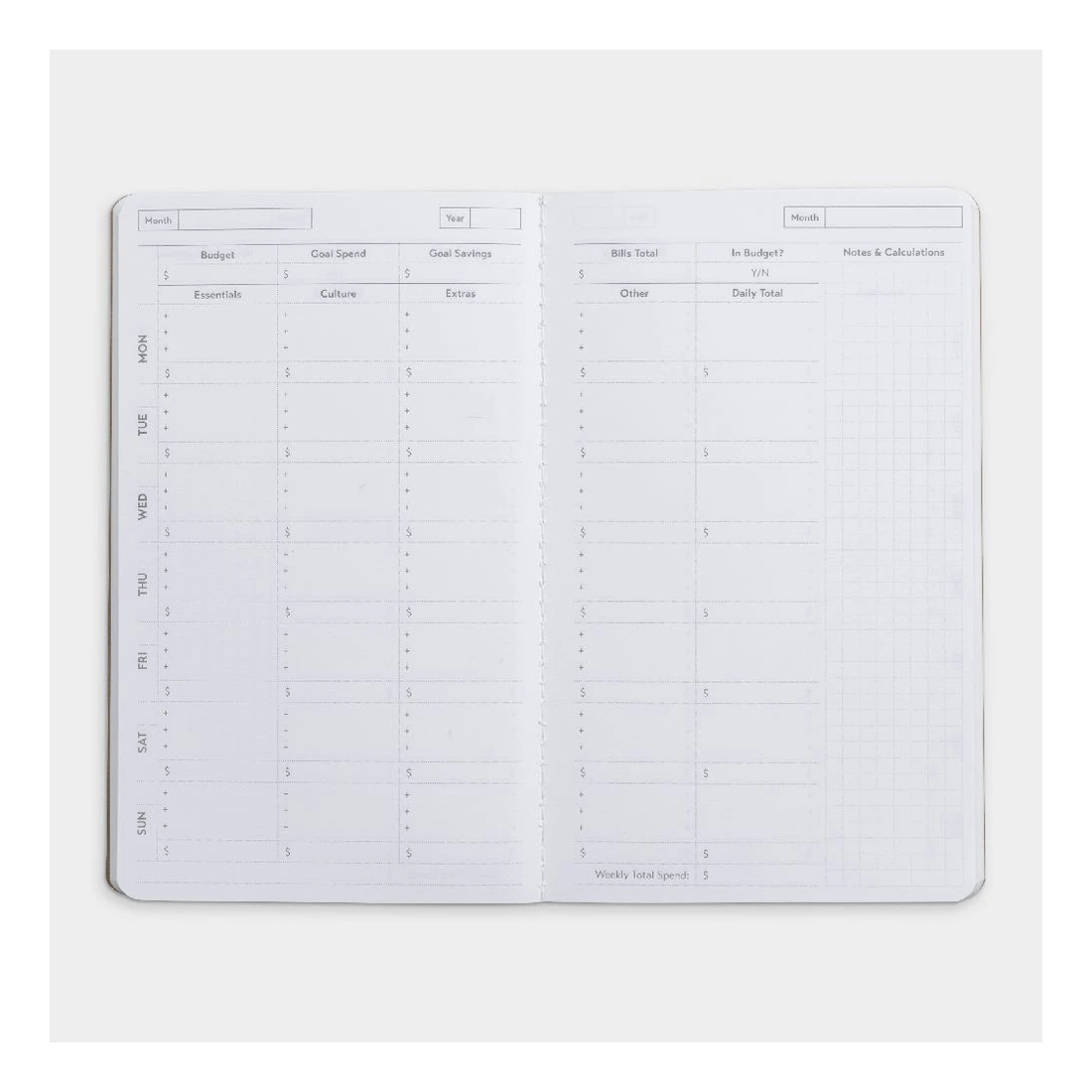 4 Otto Personal Planner Budget Refill, 4 of 5