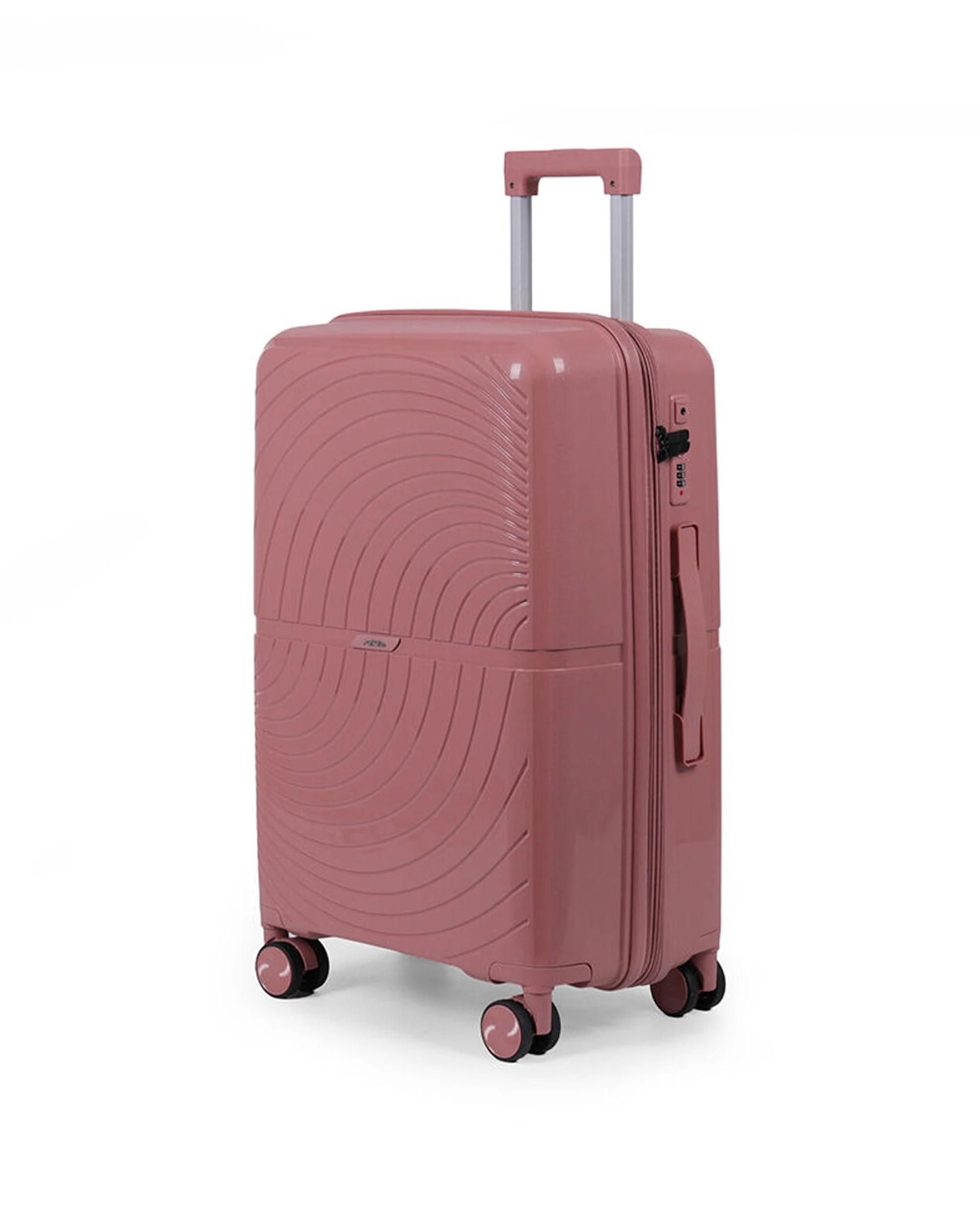 3 Paklite Solar Medium Travel Luggage Suitcase Lightweight 65x43cm - Pink, 3 of 9