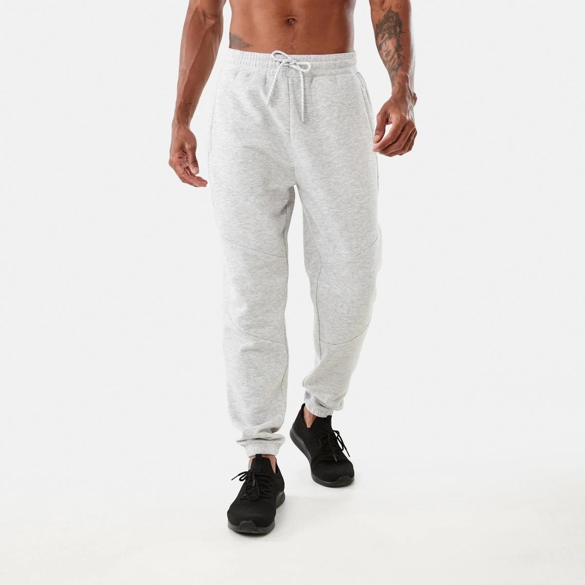 1 Active Mens Panel Trackpants GREY MARLE CORE, 1 of 6