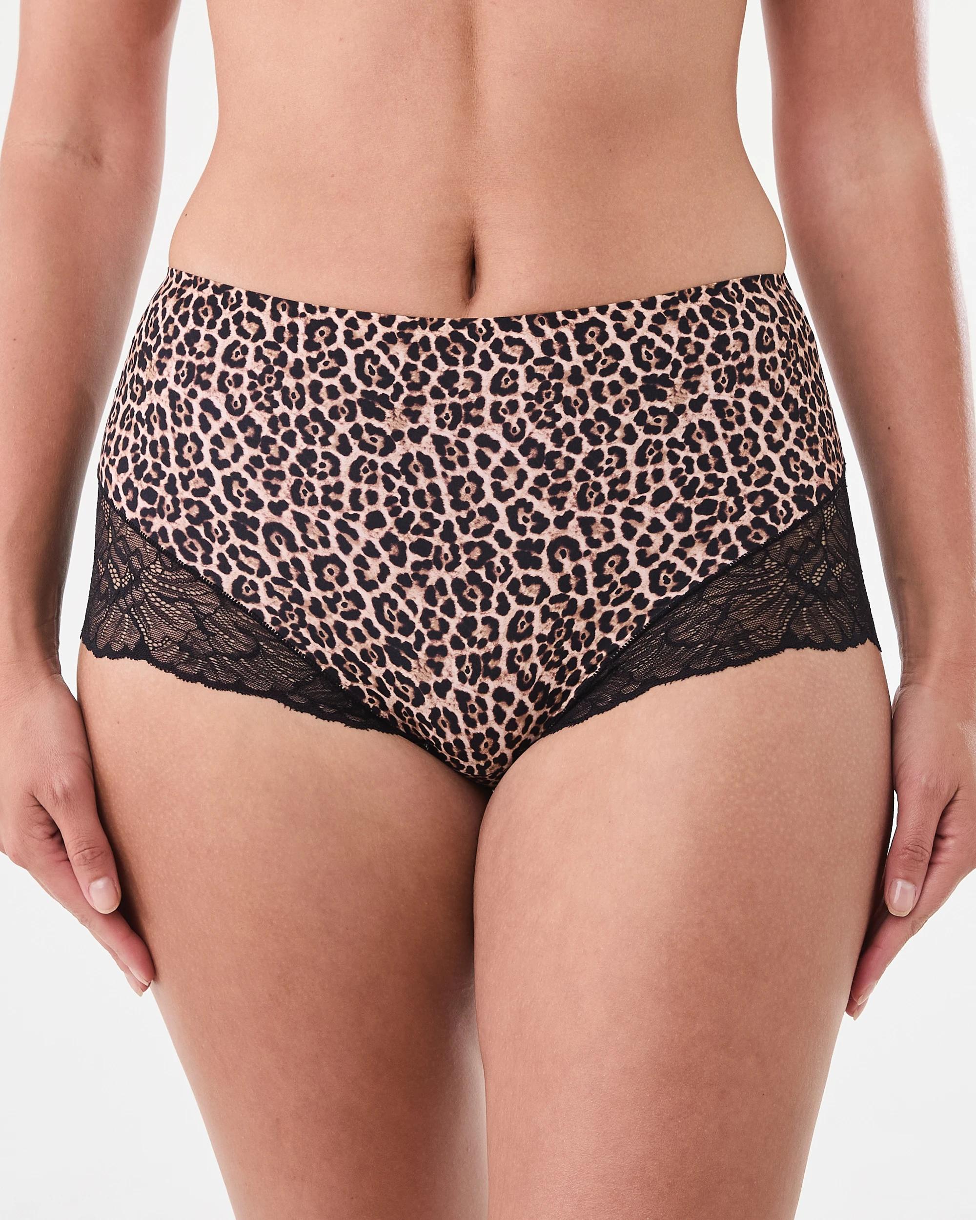3 2 Pack No Show Lace Full Briefs Leopard, 3 of 7