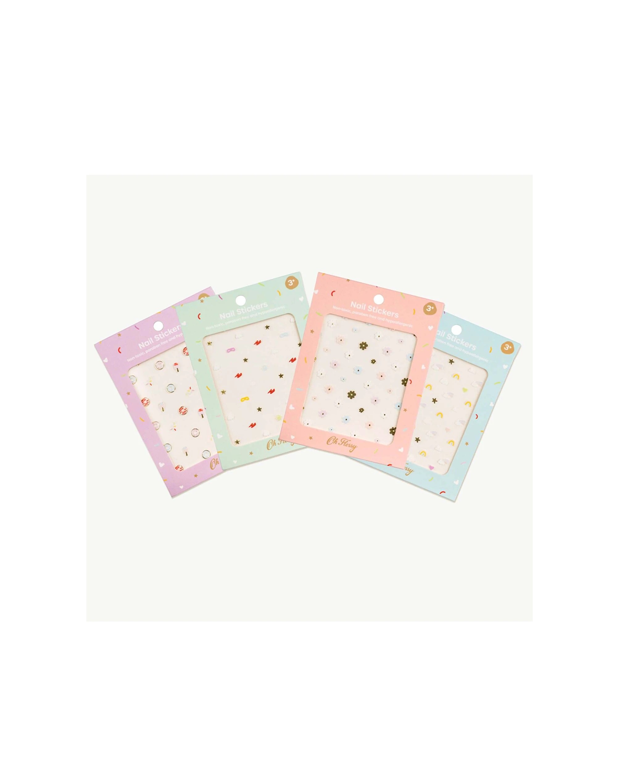 5 Oh Flossy 3PK Cosmetic Nail Stickers Decals Flowers - Multi, 5 of 5