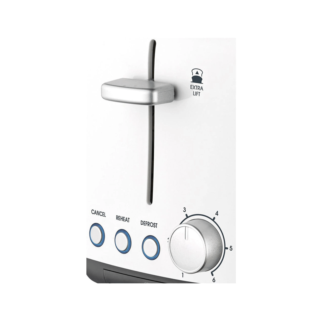 3 Kambrook 1450w Perfect Fit Extra Lift Wide/long Slot Plastic 4 Slice Toaster - White, 3 of 3