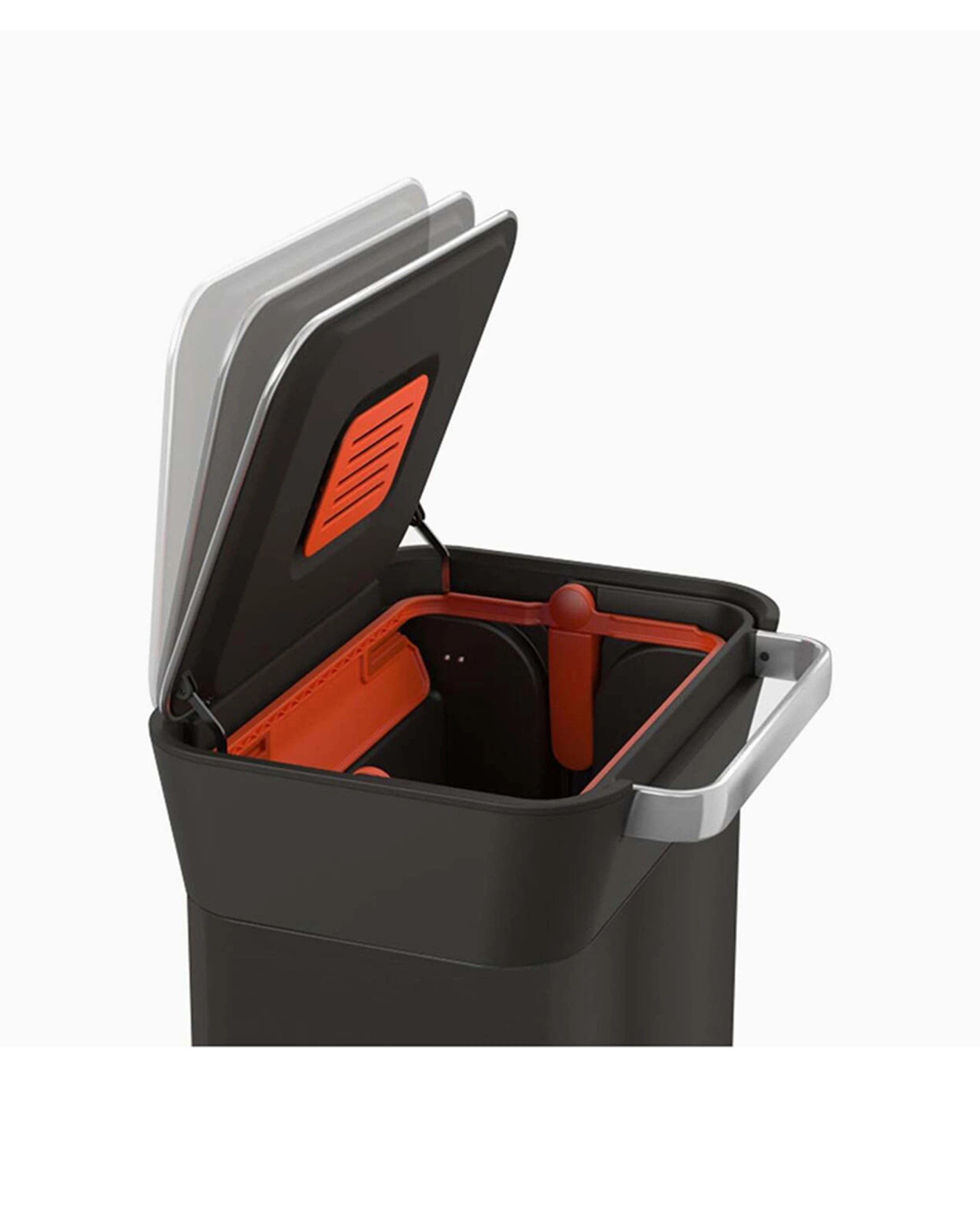 5 Joseph Joseph Titan Trash Compactor 30L Bin Carbon Black, 5 of 7