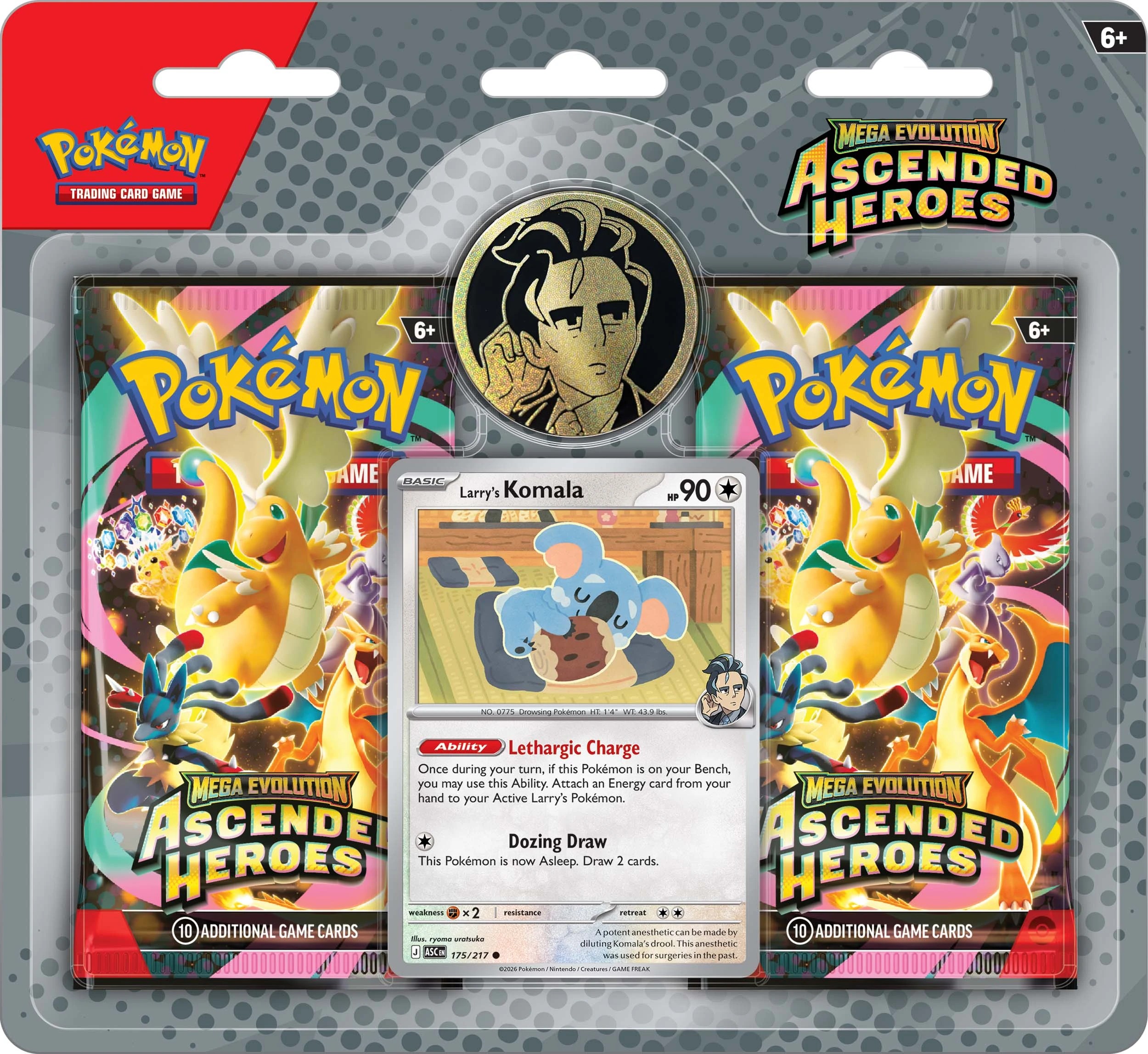 2 Pokemon Trading Card Game: Mega Evolution Ascended Heroes Collection - Erika/Larry - Assorted, 2 of 3