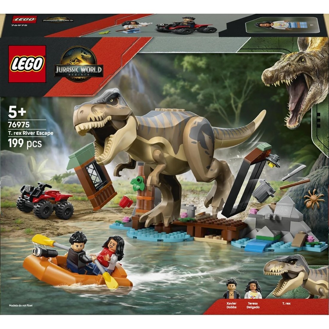 1 LEGO Jurassic World T. rex River Escape 76975, 1 of 10