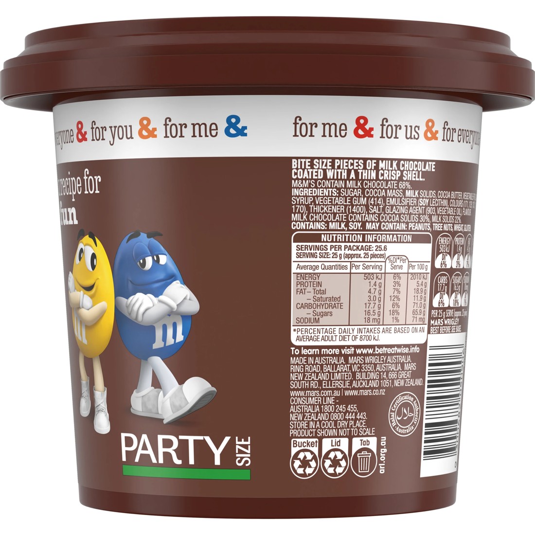2 M&M's Party Bucket 640g, 2 of 6
