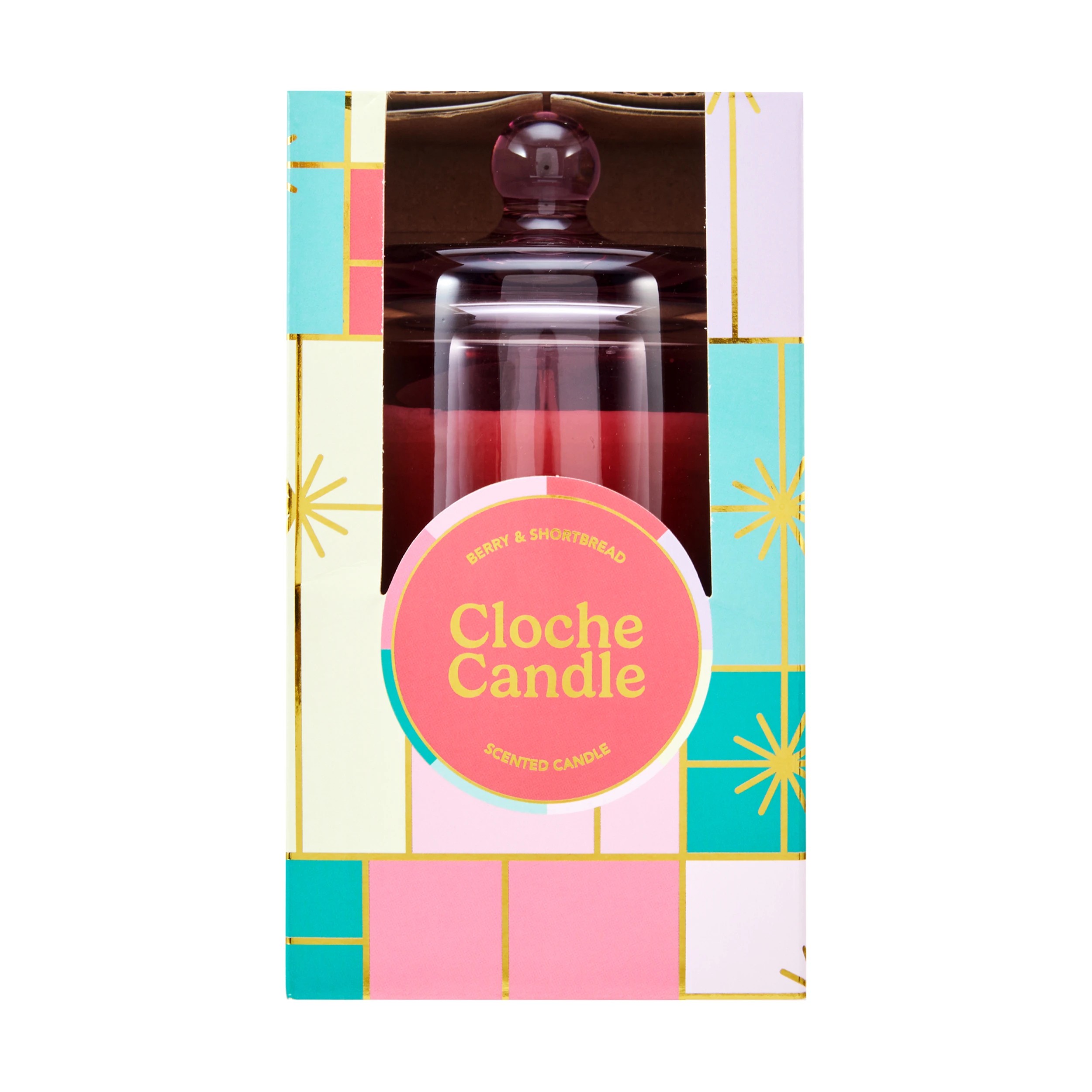 5 Christmas Red Glass Cloche Candle, 5 of 6