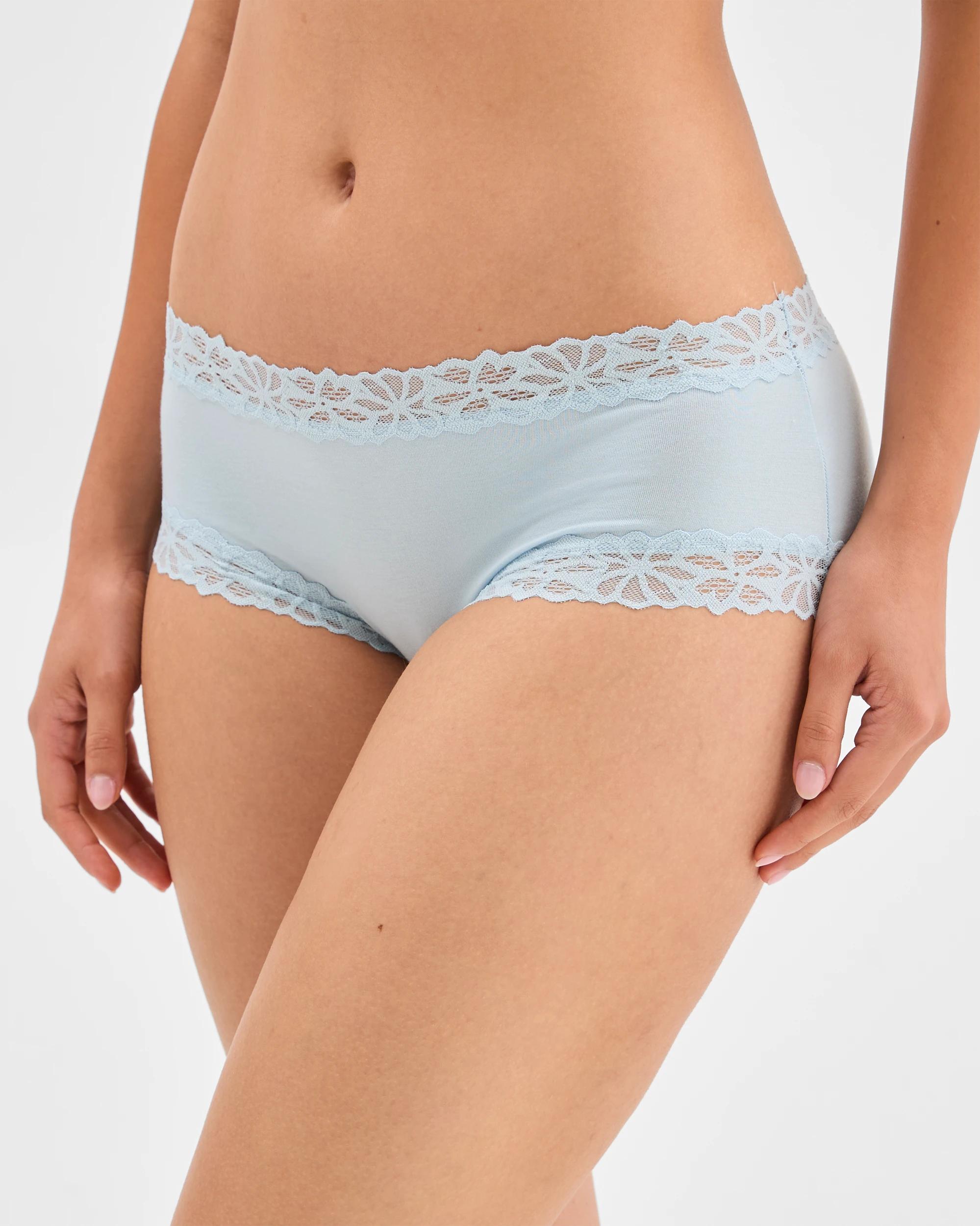 2 Bonds Bamboo Lacetail Midi Bikini Briefs POPSICLE, 2 of 3