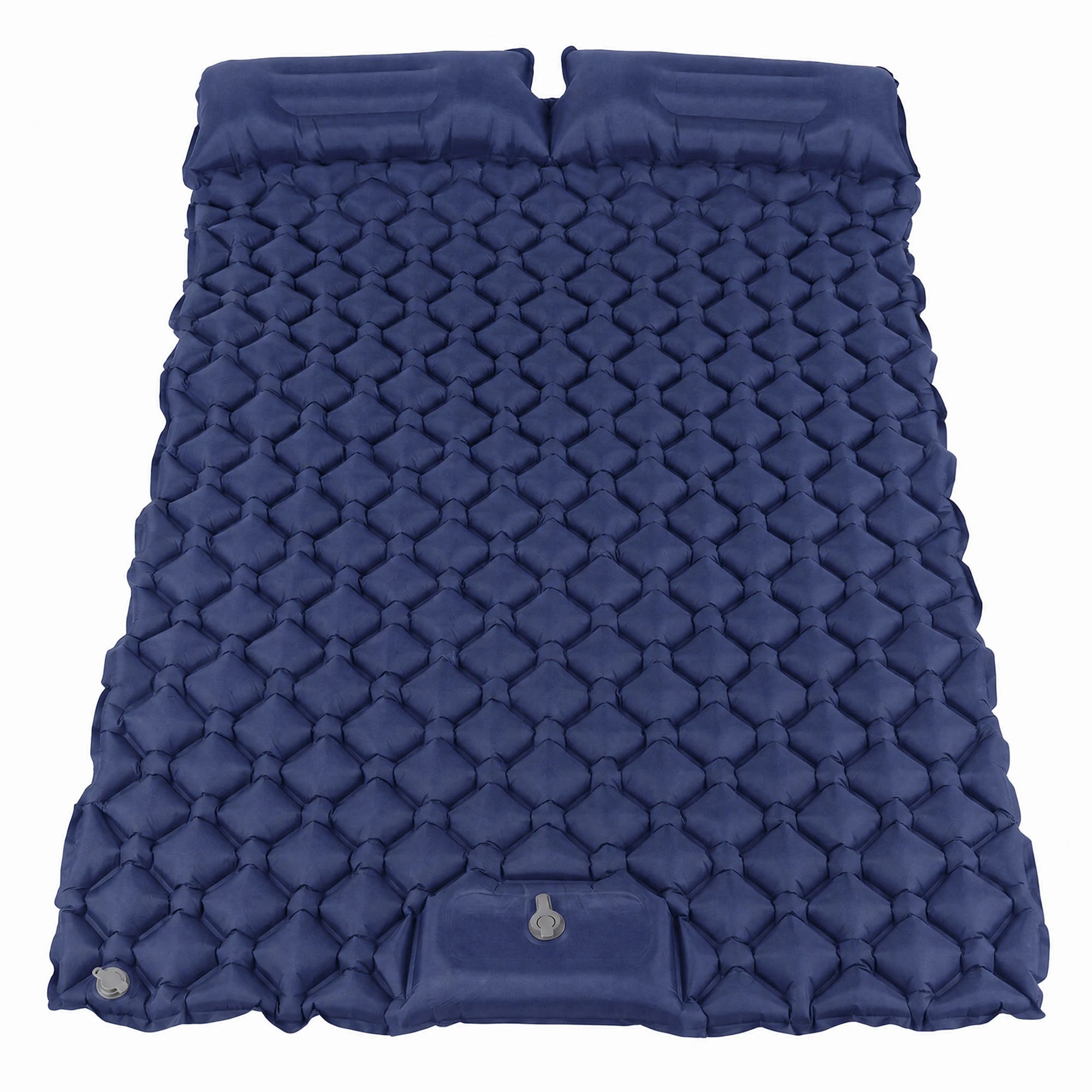 2 DreamZ Camping Mattress Sleeping Pad Inflation 40D Nylon TPU Camping Blue - Double Bed, 2 of 8