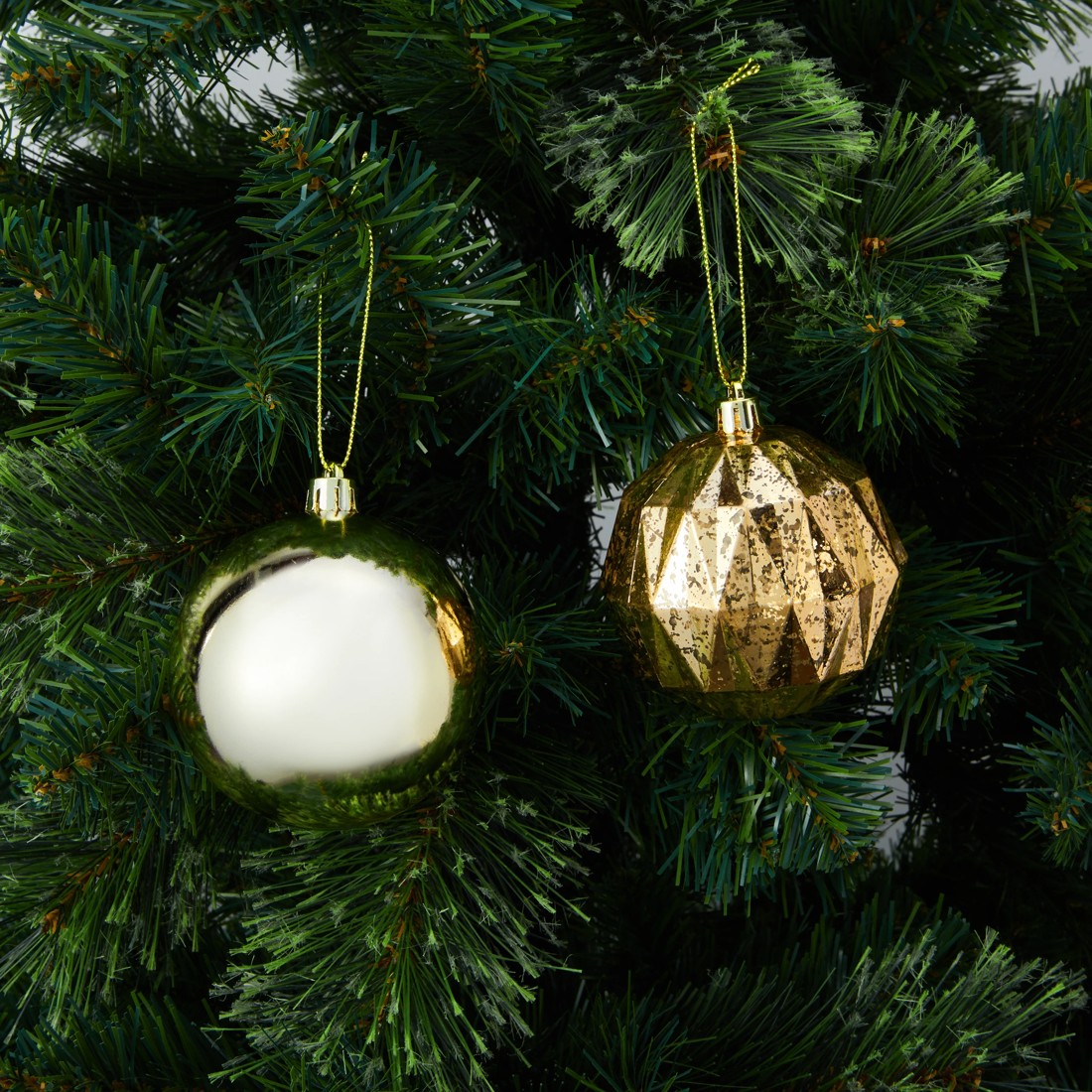 5 8 Pack 8cm Gold Baubles, 5 of 6