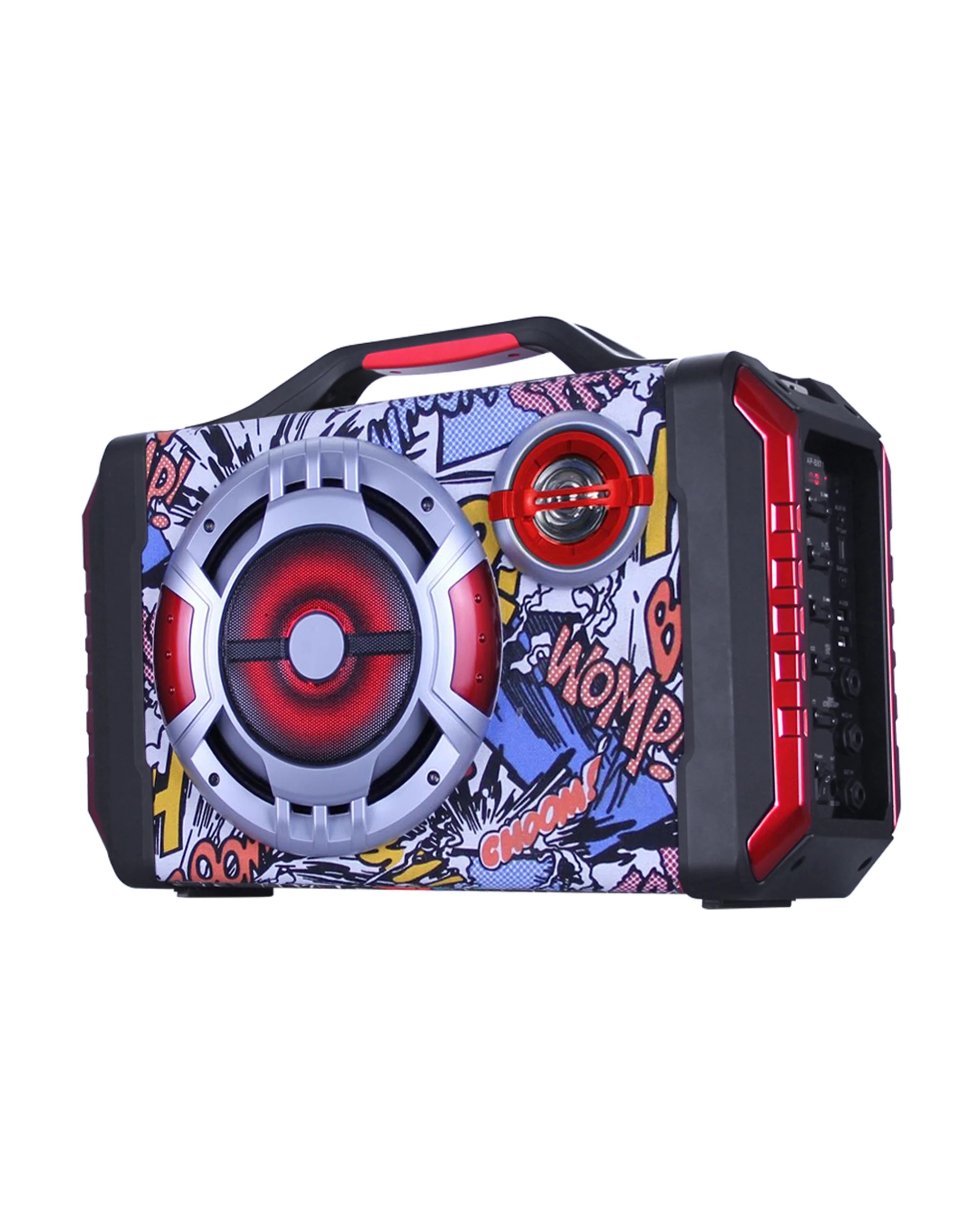 1 TODO Bluetooth Rechargeable karaoke PA Portable Speaker System  Boom Box Dual USB DJ Pa Led Light kit, 1 of 4