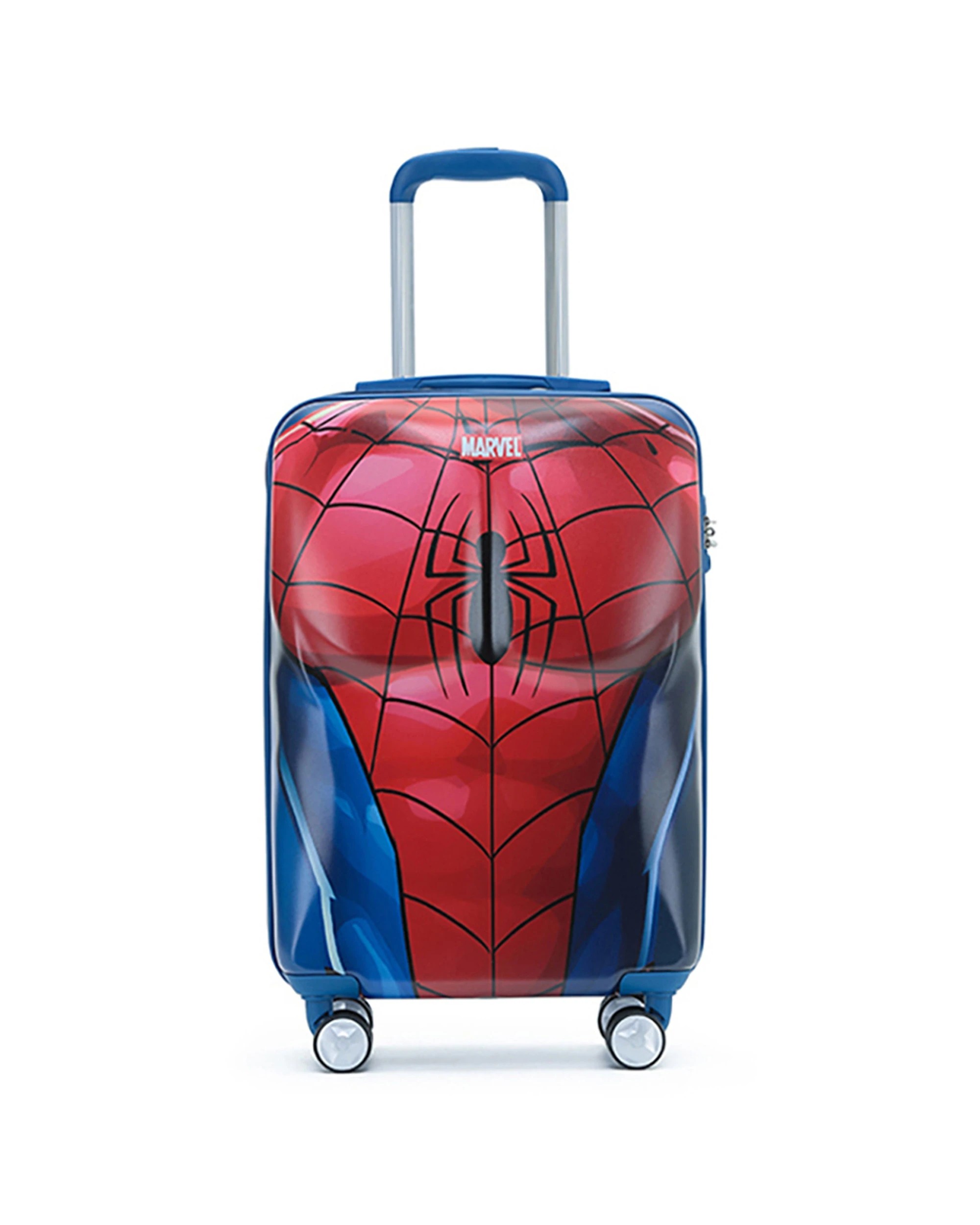 1 Marvel Spiderman Pc 19" Cabin Trolley Luggage Travel Suitcase Lightweight - Multi, 1 of 4