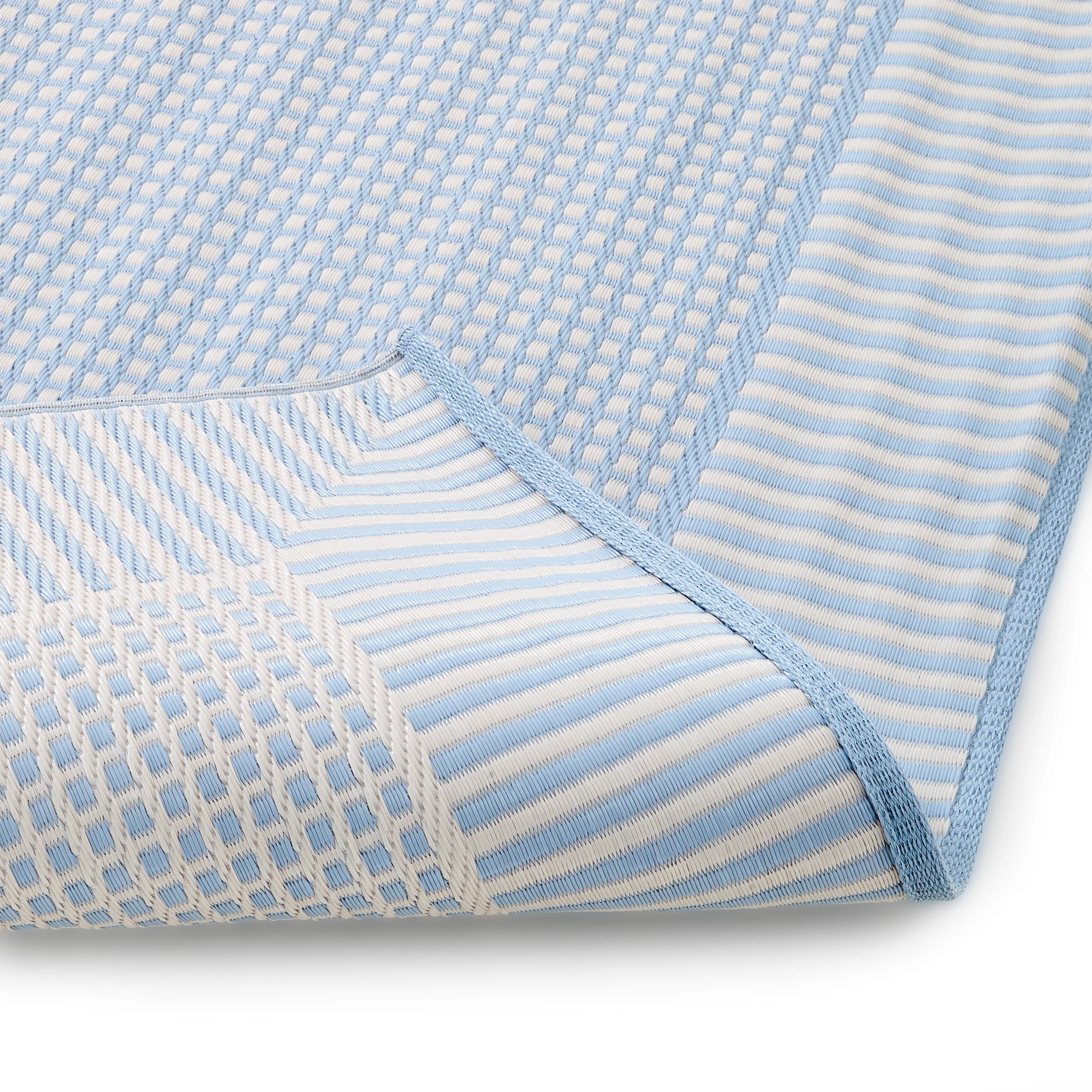3 Outdoor Reversible Rug - Blue - Extra Large, 270cm x 180cm, 3 of 3