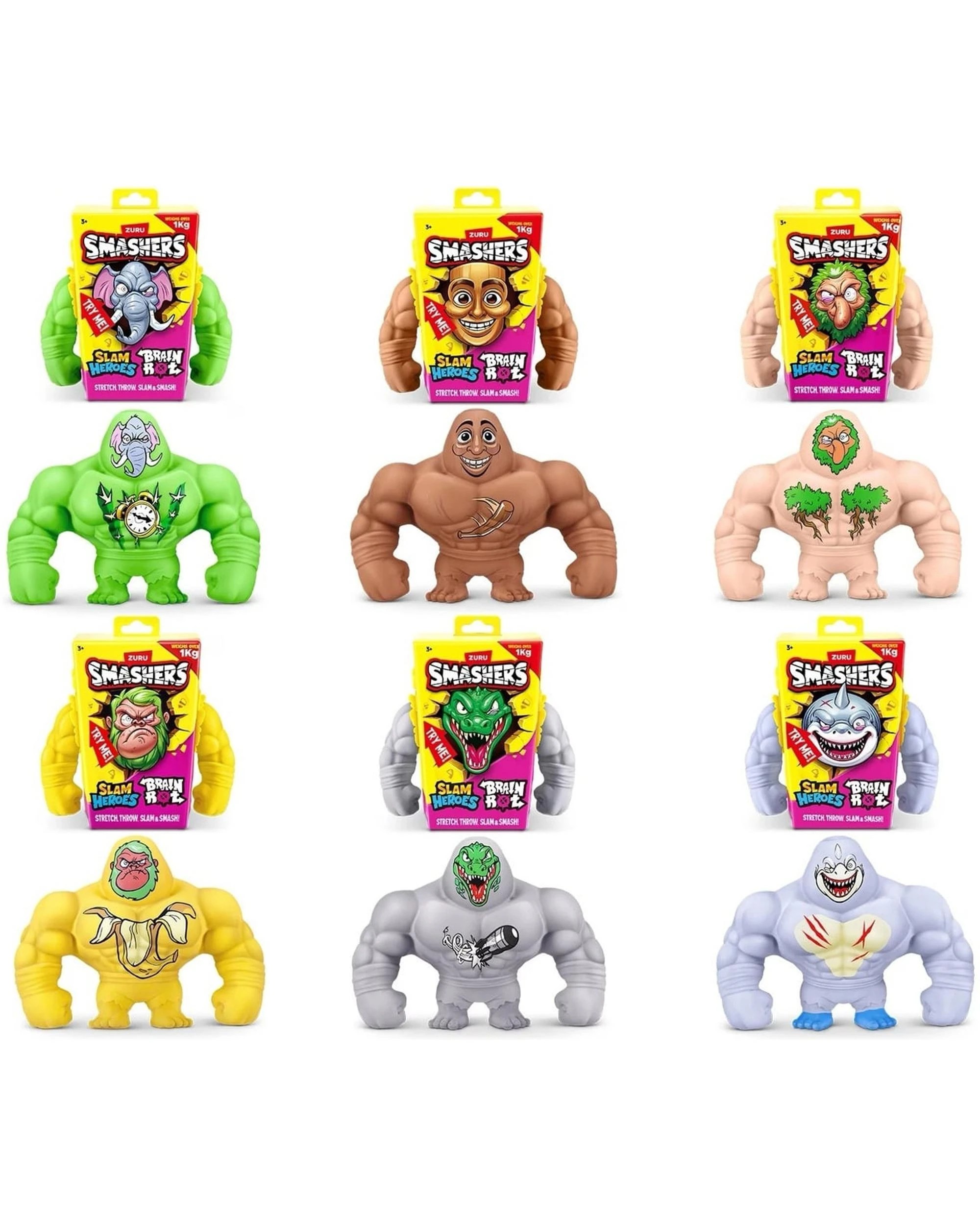 1 Zuru Smashers Slam Heroes Brainrot Assorted, 1 of 7