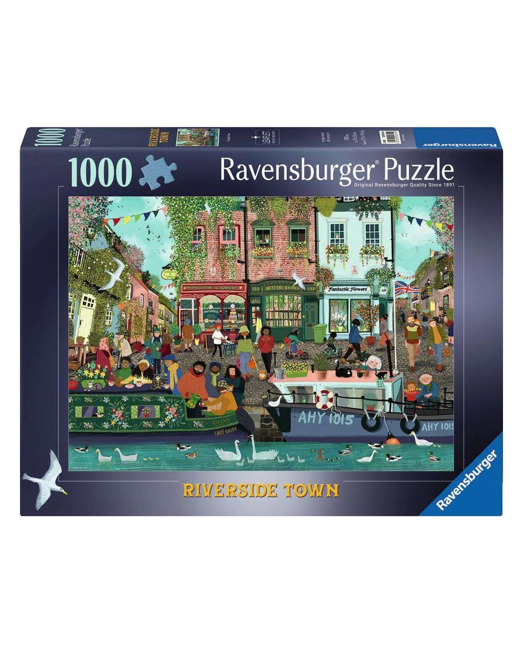 1 Ravensburger Riverside Town 1000 Piece Jigsaw Puzzle, 1 of 1