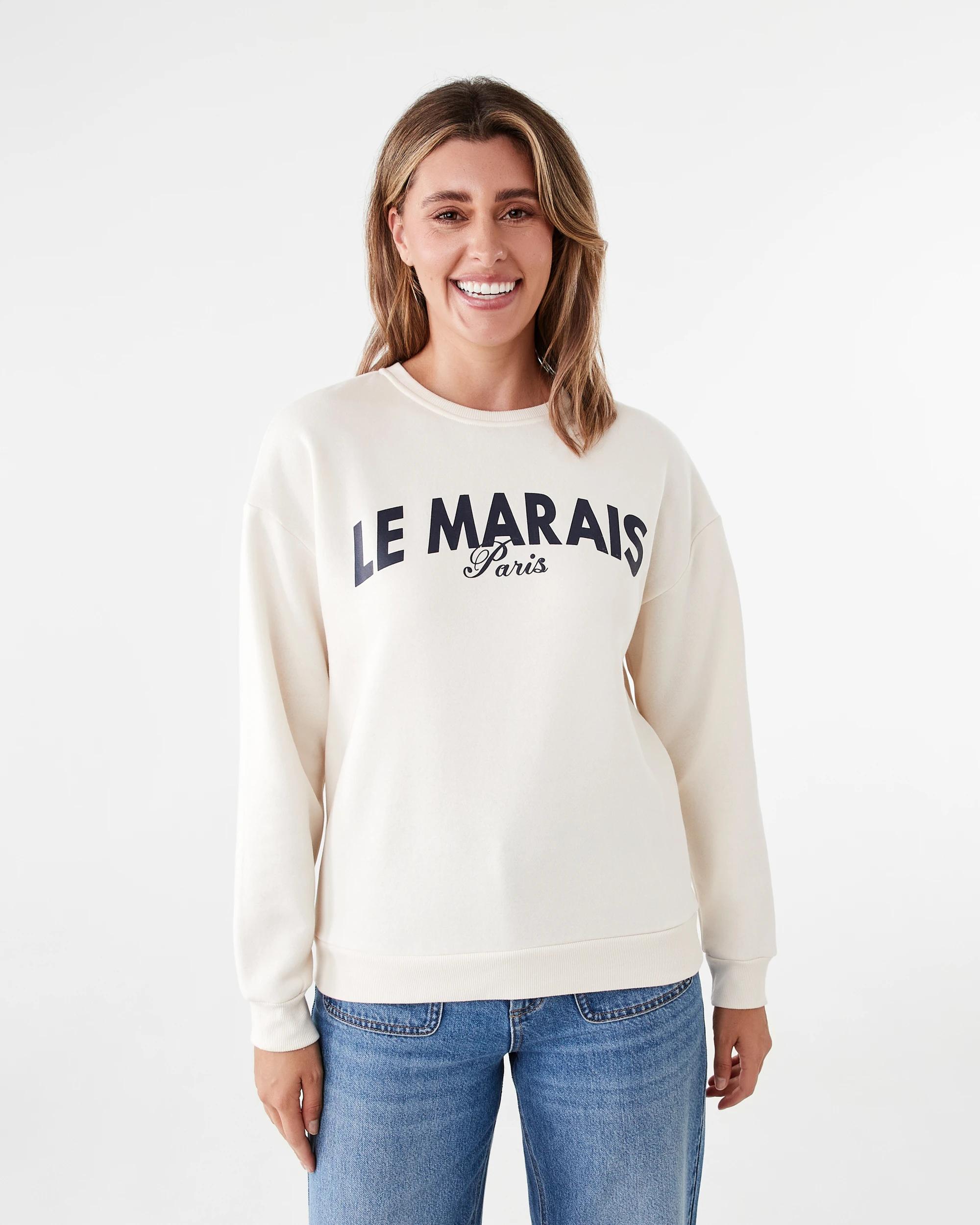 1 Long Sleeve Print Sweatshirt Le Marais, 1 of 7