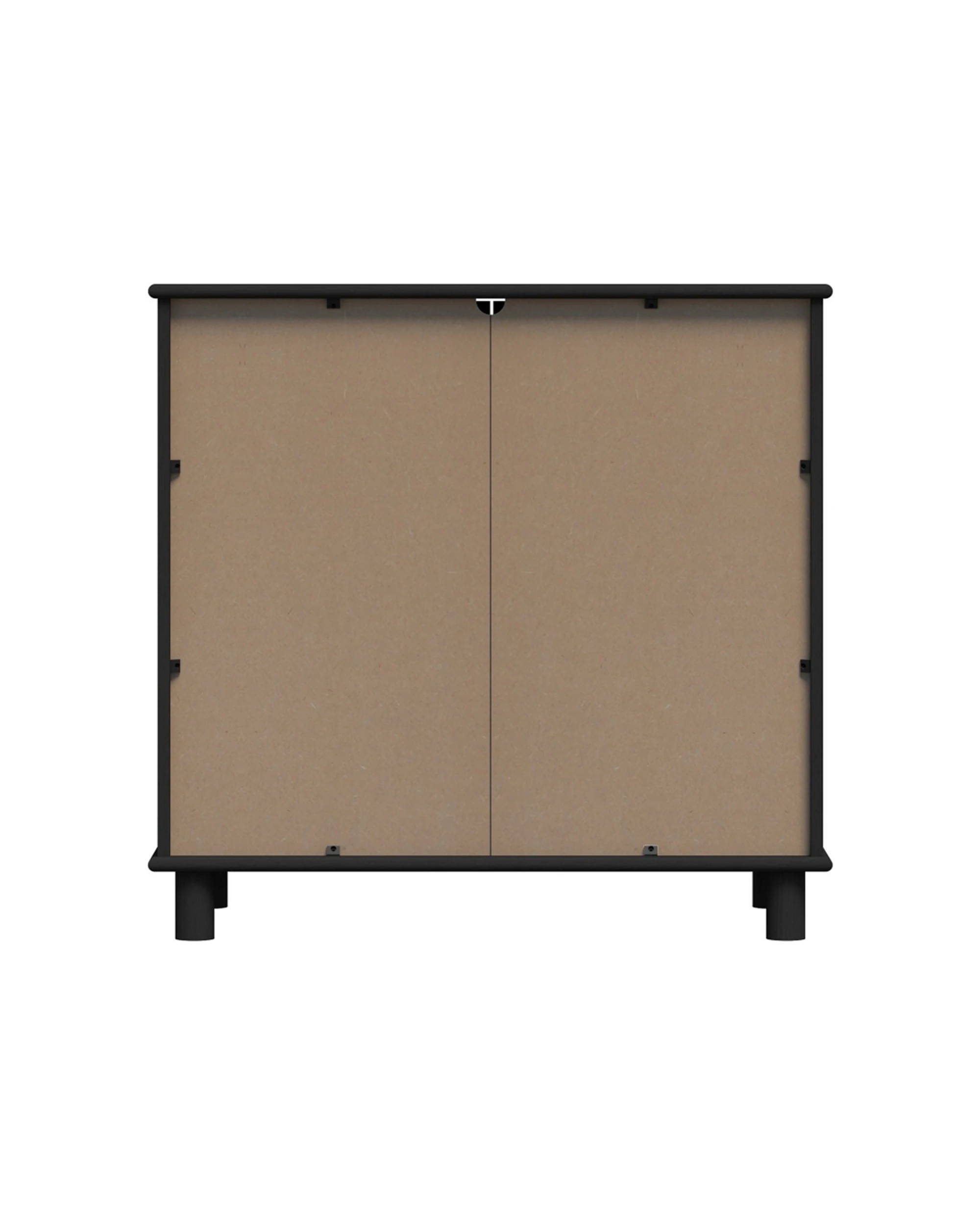 5 Alpine Bay Sorrento 2 Door Adjustable Sideboard Cupboard Decor Woodgrain - Black, 5 of 7