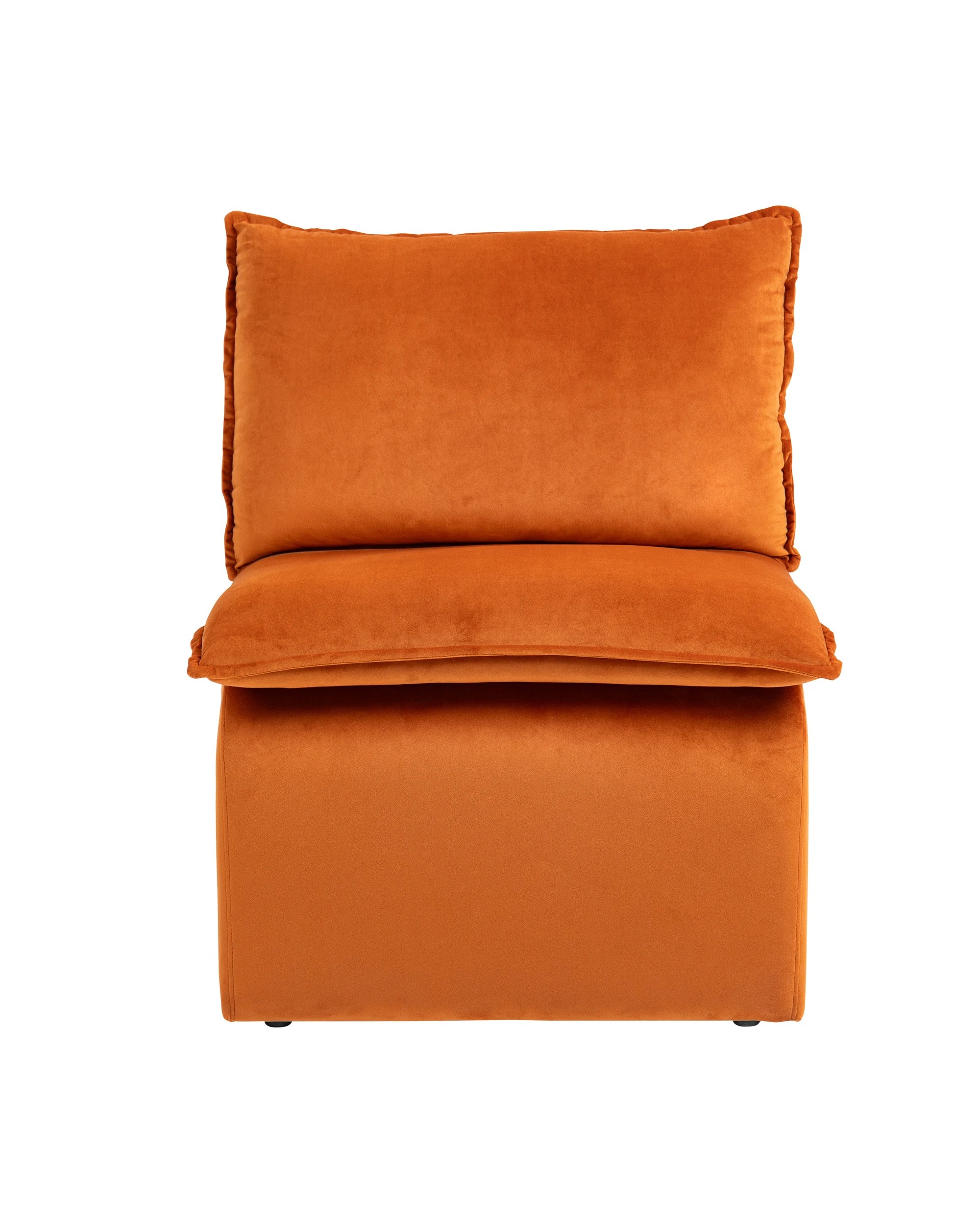 1 IHOMDEC Stylish Single Accent Sofa Chair - Orange - Orange, 1 of 10