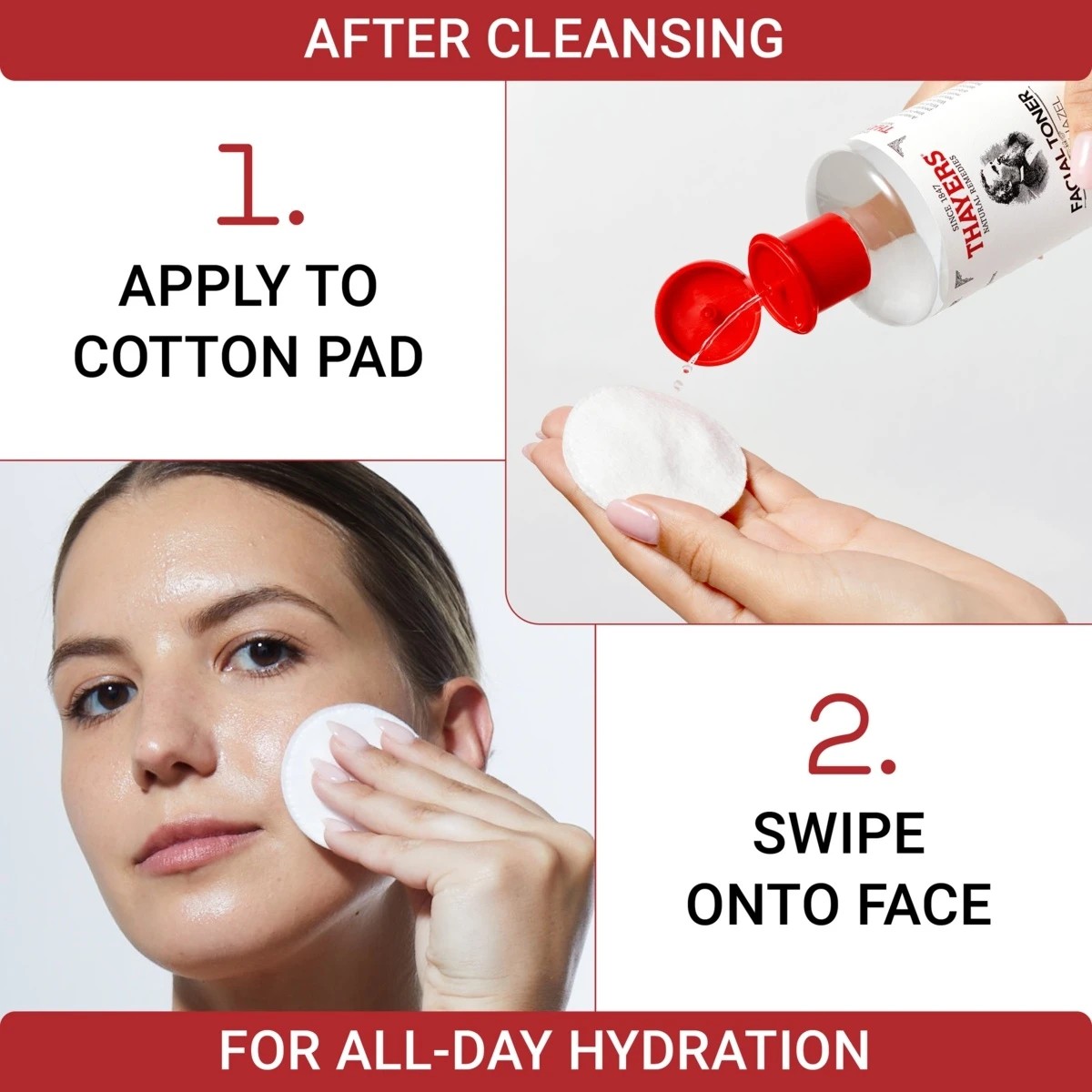 3 Thayers Unscented Alcohol Free Facial Toner 355ml - Witch Hazel and Aloe Vera, 3 of 6
