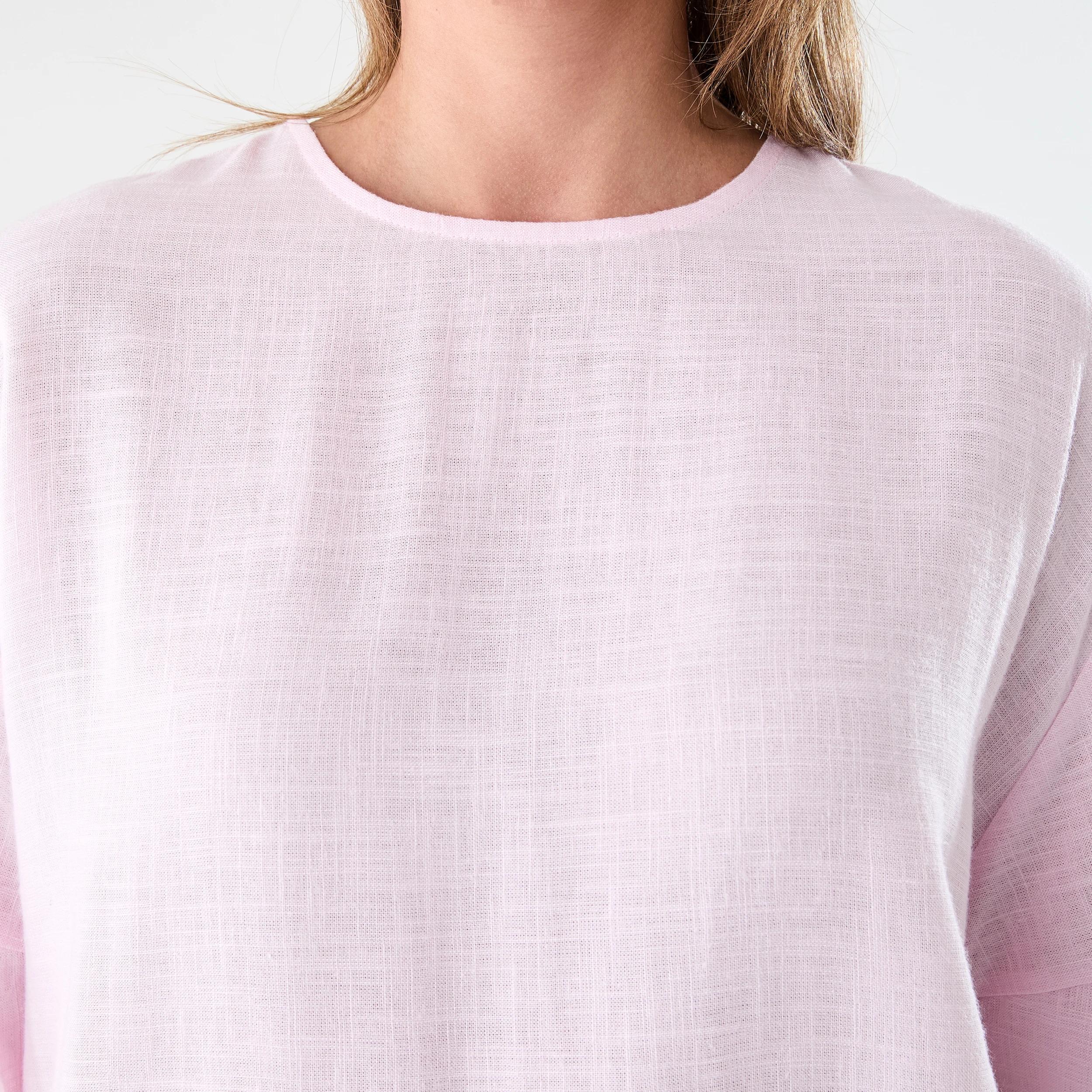 5 Short Sleeve Button Back Relaxed T-shirt Chery Pink, 5 of 7