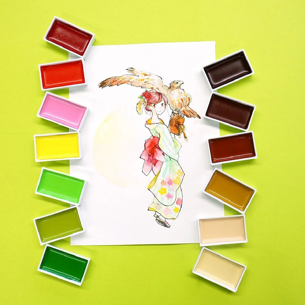 8 Kuretake Gansai Tambi Watercolours 48 Pack, 8 of 8