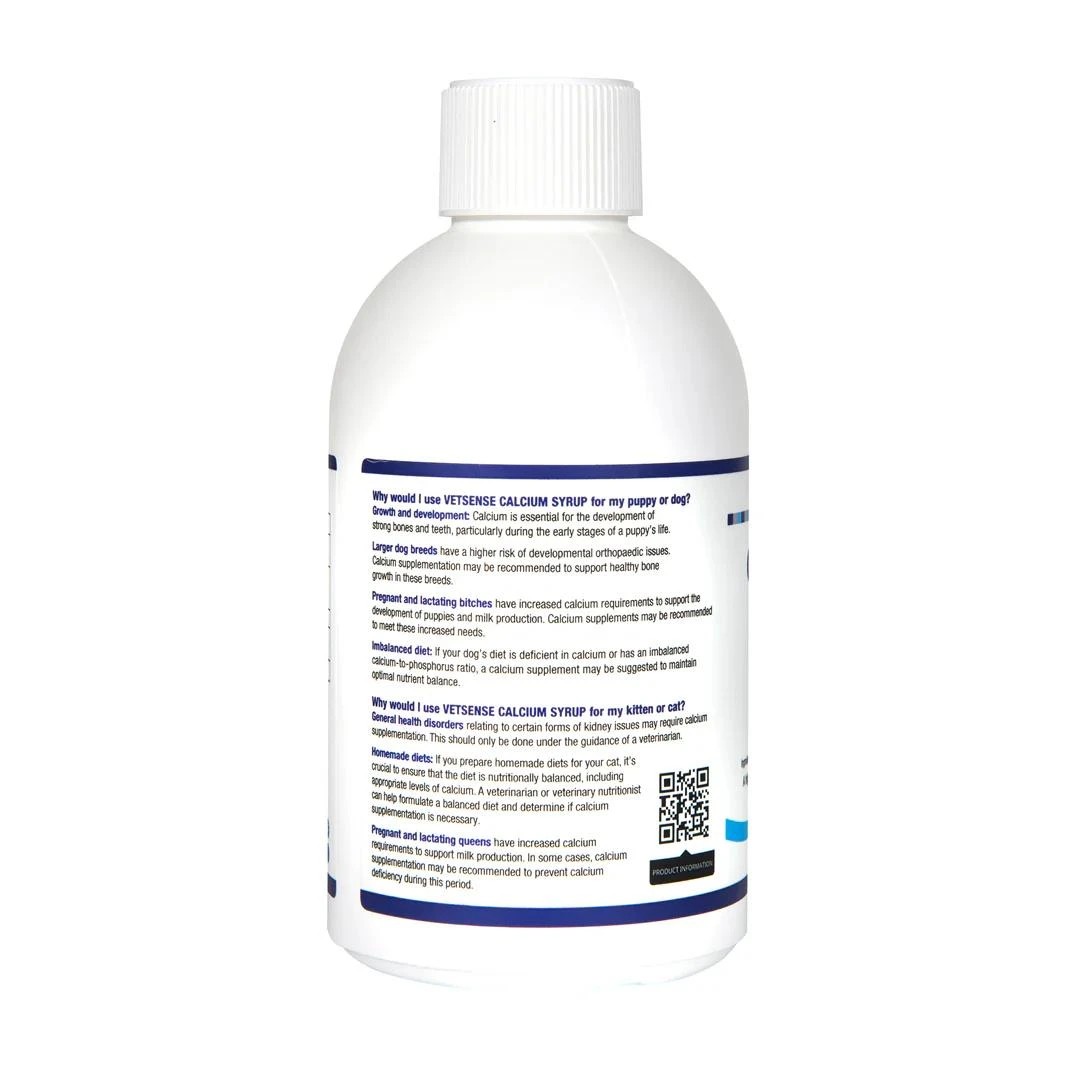2 Vetsense Calcium Syrup Nutritional Supplement for Dogs & Cats 1L, 2 of 2