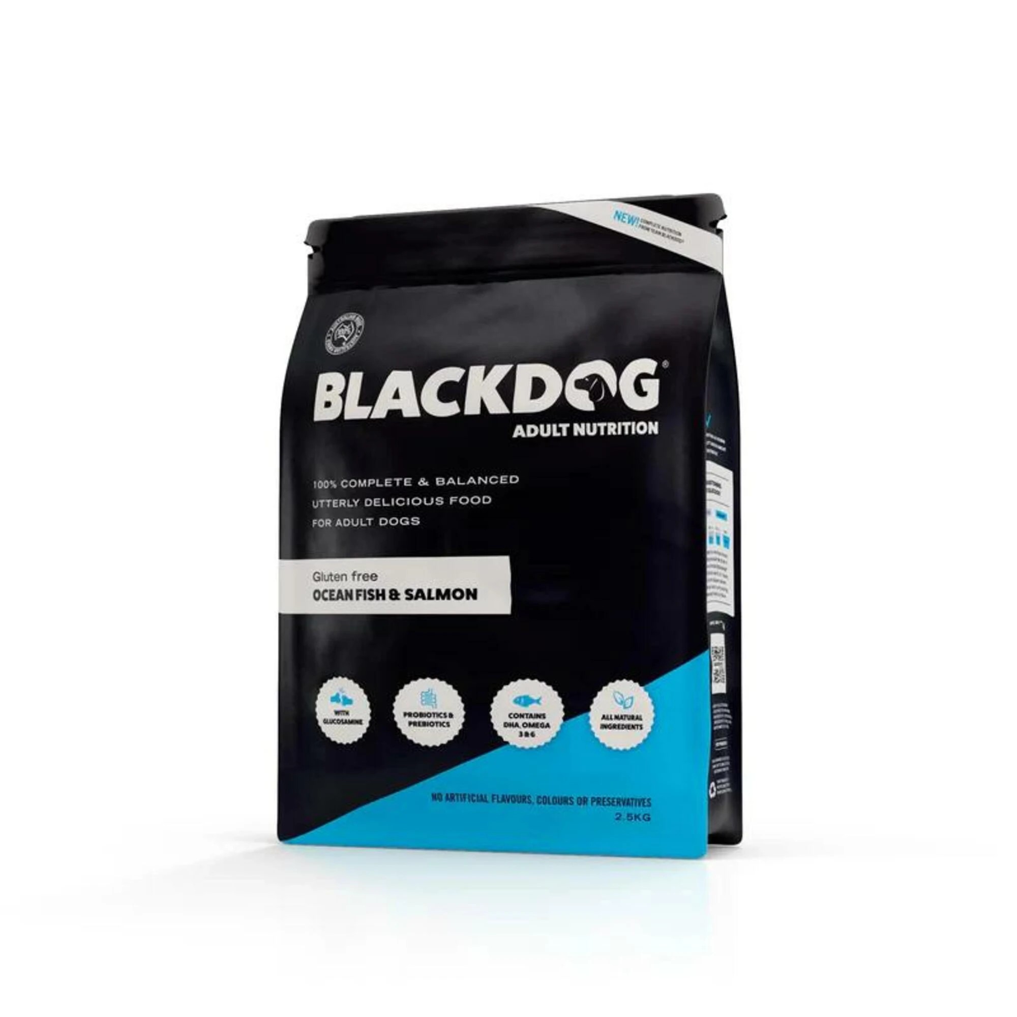 1 Black Dog Adult Salmon Ocean Fish Rice & Vegetables 2.5kg, 1 of 1