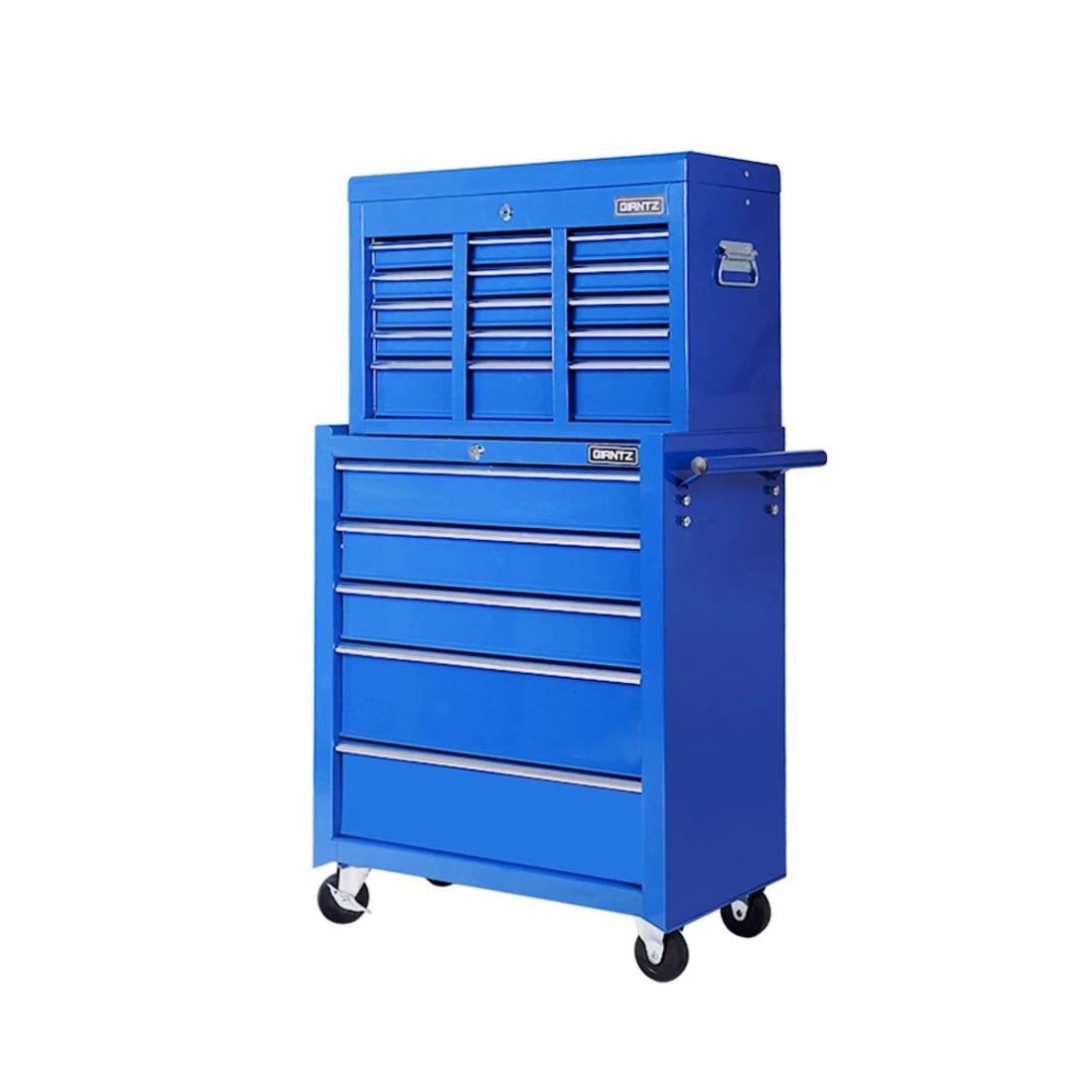 1 Giantz 14 Drawer Tool Box Cabinet Chest Mechanic Garage Storage Trolley - Blue, 1 of 5
