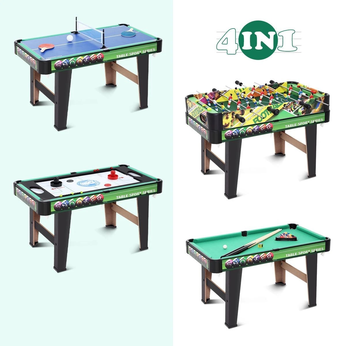 5 AUSWAY Air Hockey Pool Snooker Table4 in 1, 5 of 5