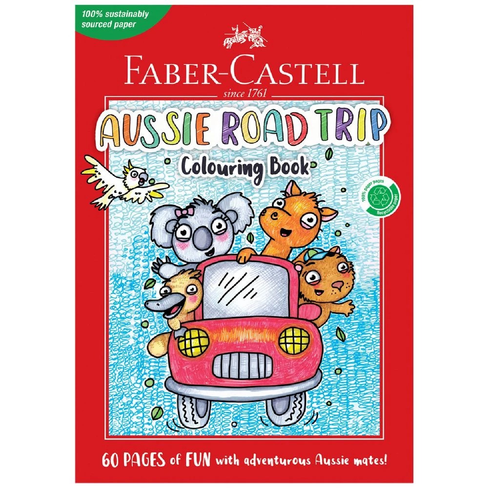 1 Faber-Castell Aussie Road Trip Colouring Book 60 Pages, 1 of 3
