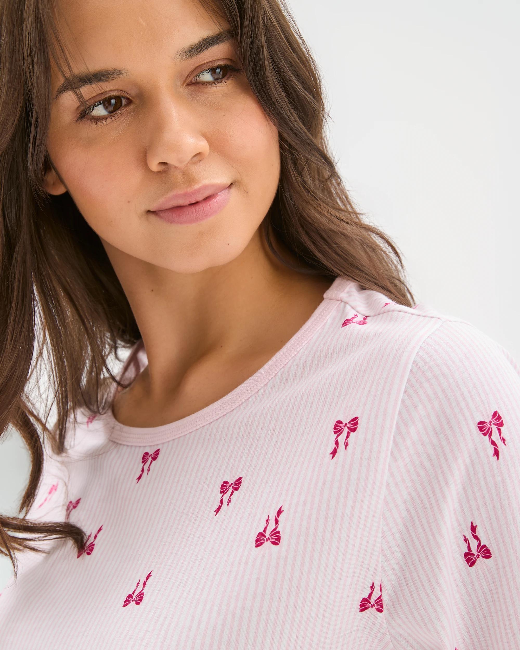 5 Target Woman Australian Cotton Long Sleeve Slogan Sleep T-Shirt BOWS, 5 of 6