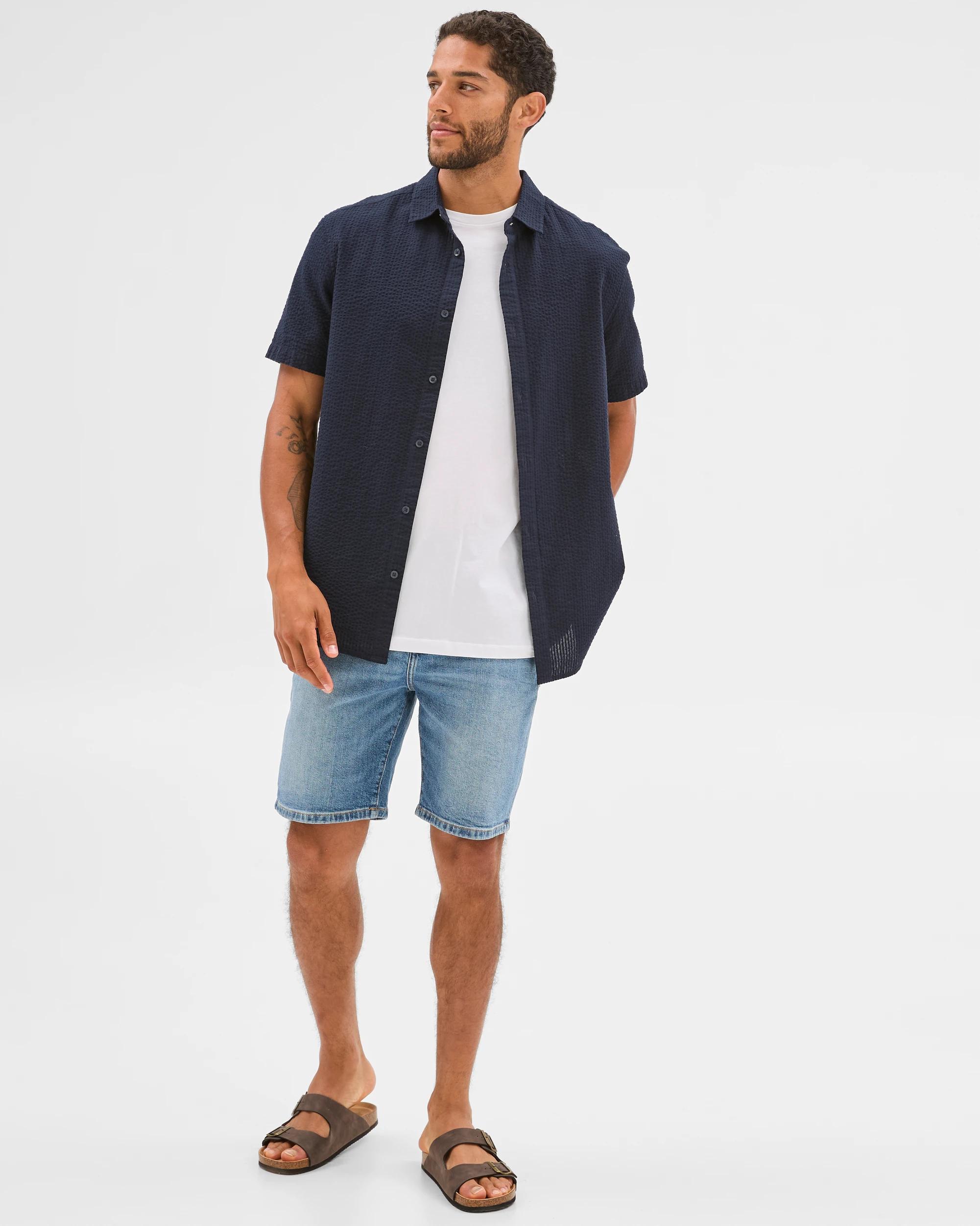 3 Target Denim Shorts MID BLUE, 3 of 6