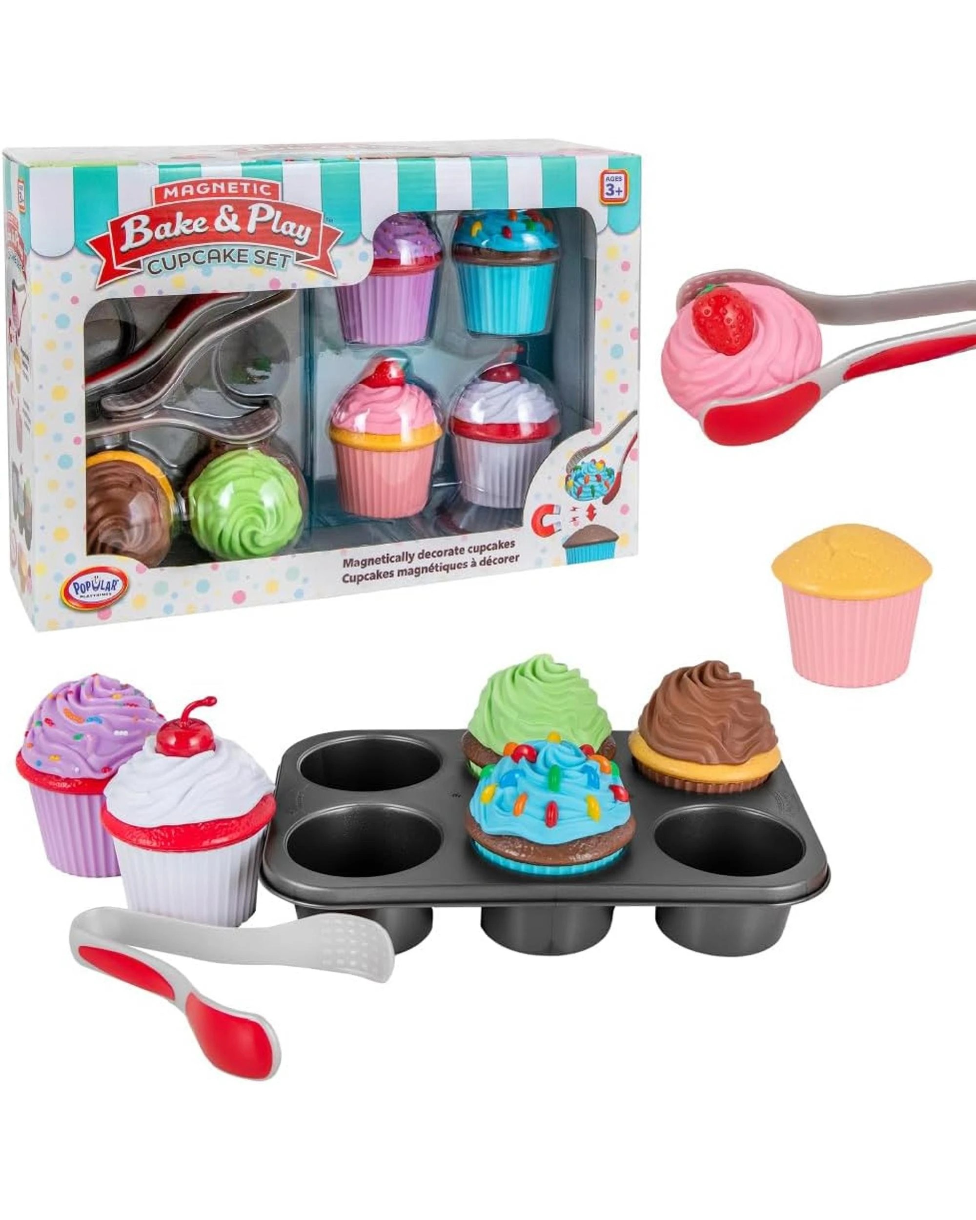 2 Magnetic Bake and Play Cupcakes Set, 2 of 2