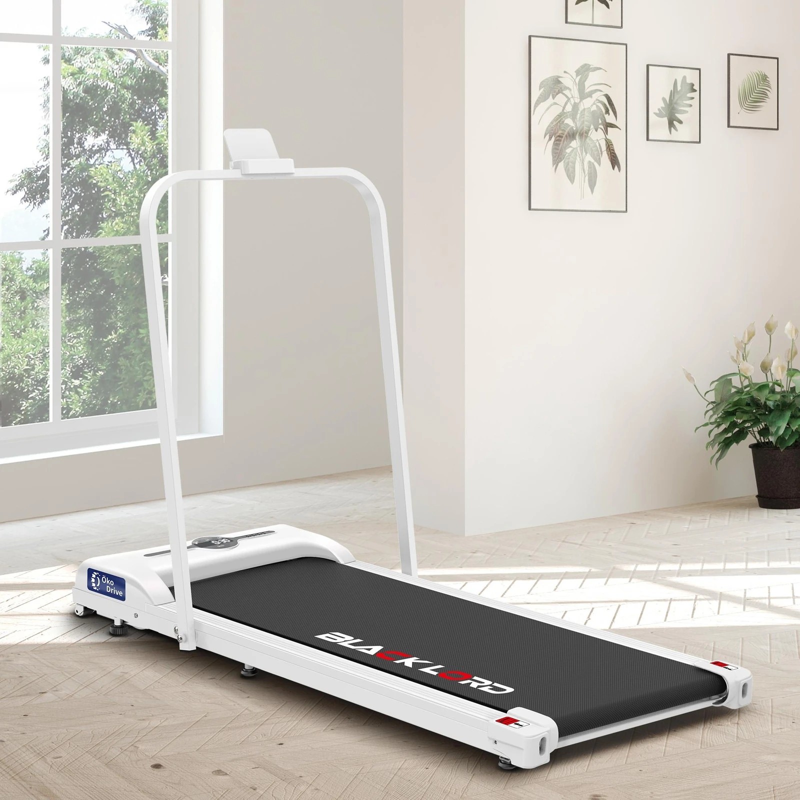 2 Black Lord Treadmill Electric Walking Pad Folding Fitness Machine Home Gym - White, 2 of 9