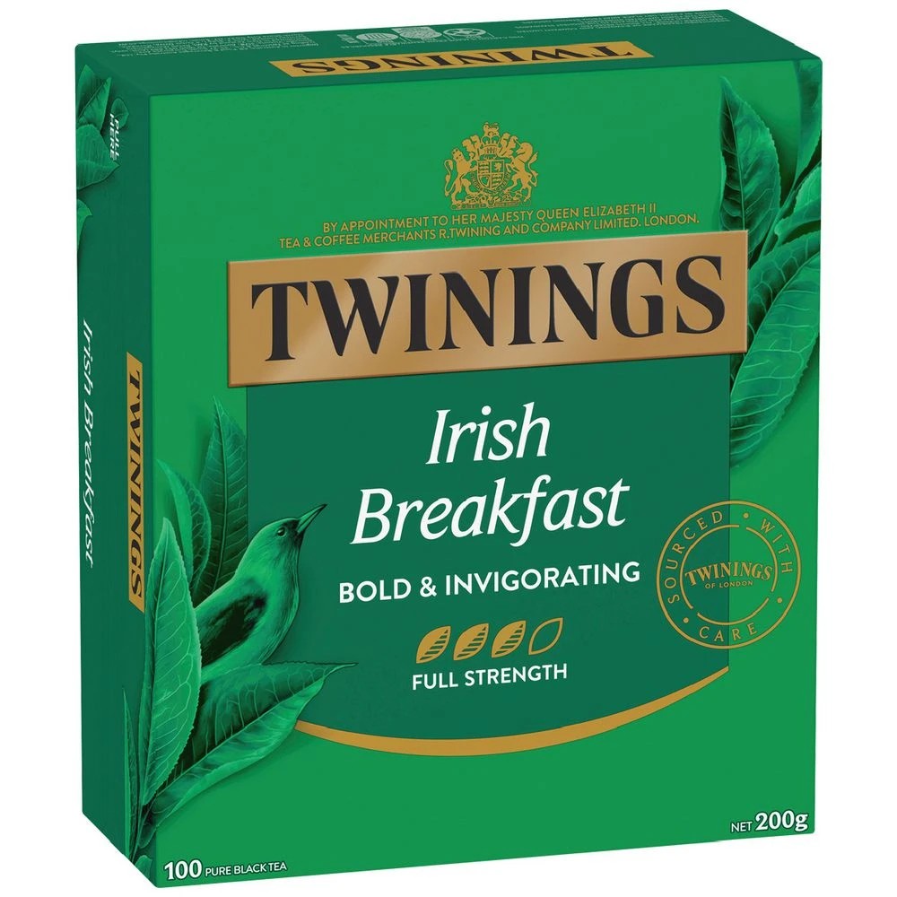 1 Twinings Irish Breakfast Tea Bags 100 Pack, 1 of 3