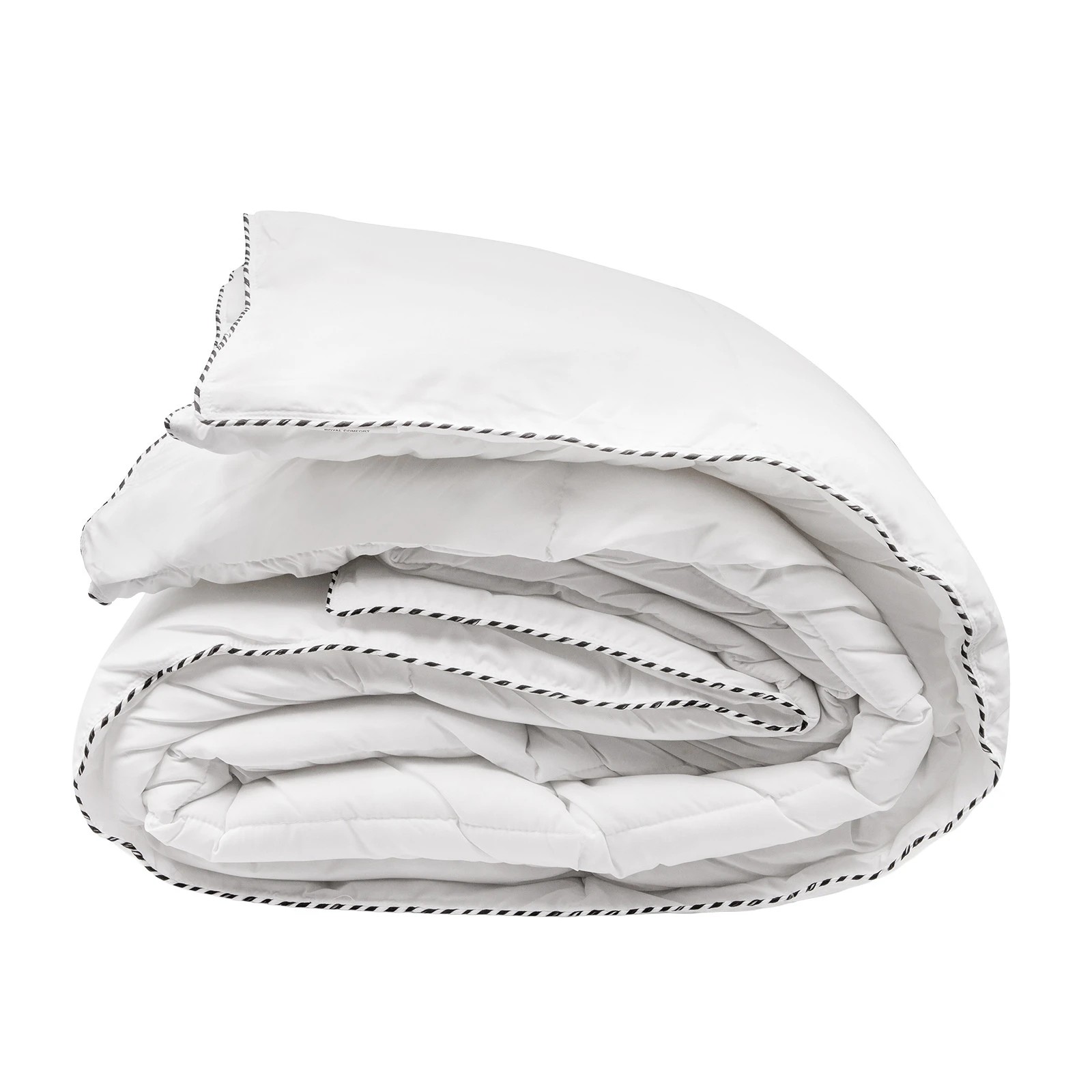 1 Royal Comfort Bamboo Blend Quilt 250GSM Luxury Duvet 100% Cotton Cover - Single Bed - White, 1 of 7