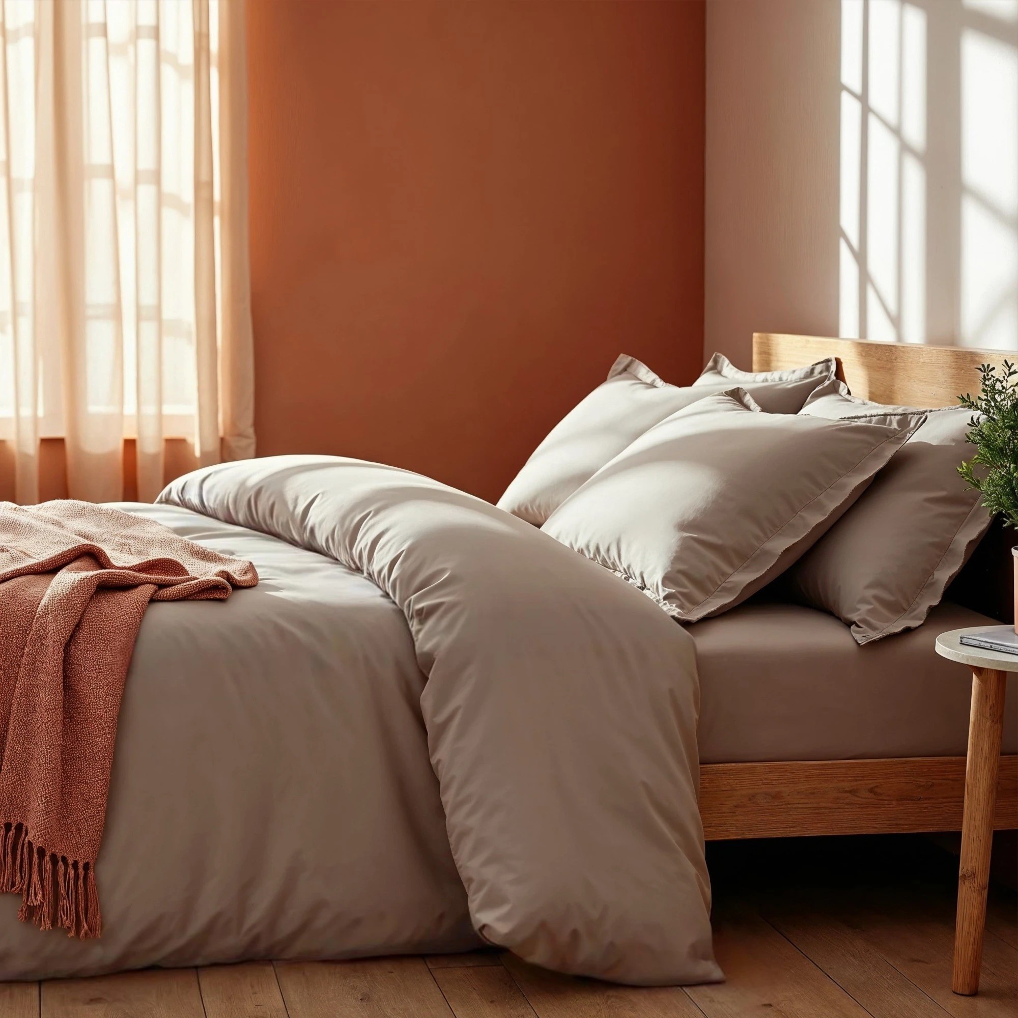 2 Balmain 1000TC Hotel Grade Bamboo Cotton Quilt Cover Pillowcase Set - Queen Bed - White, 2 of 8