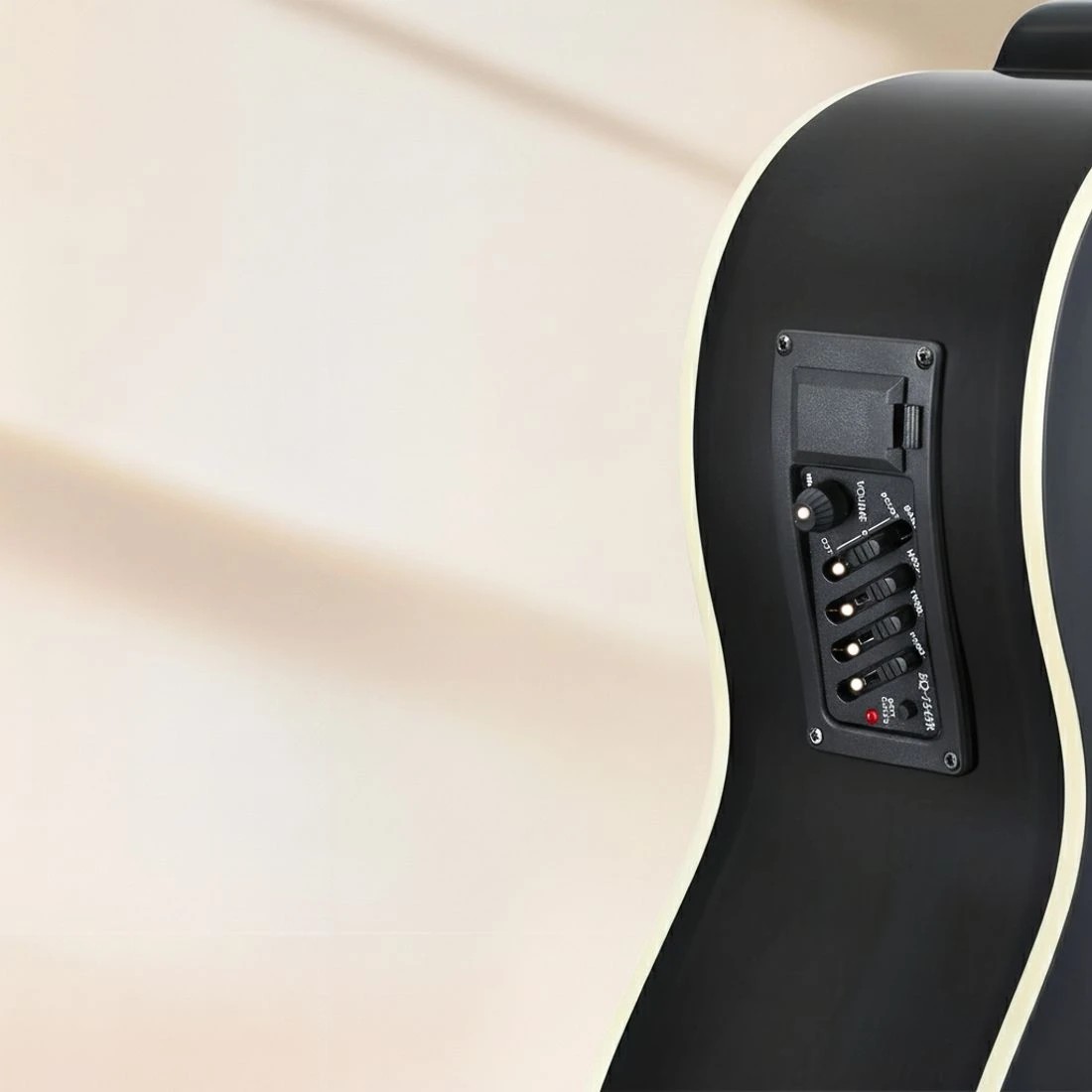 4 Alpha 43" Acoustic Bass Guitar 4-Band EQ - Black, 4 of 6