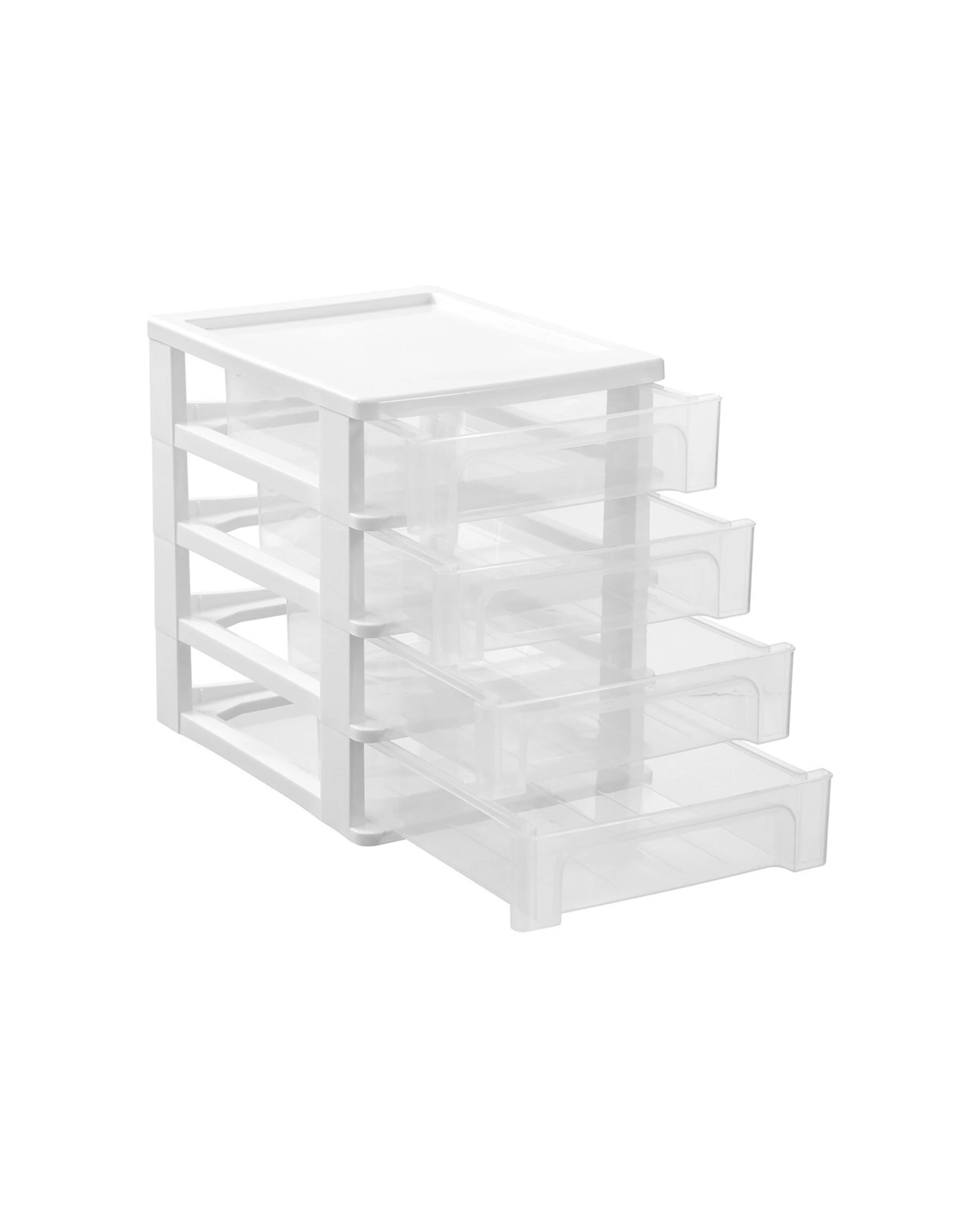6 Boxsweden A4 Desktop 4-drawer Unit 33.5x26cm Storage Organiser Bpa-safe Plastic
 - White, 6 of 9