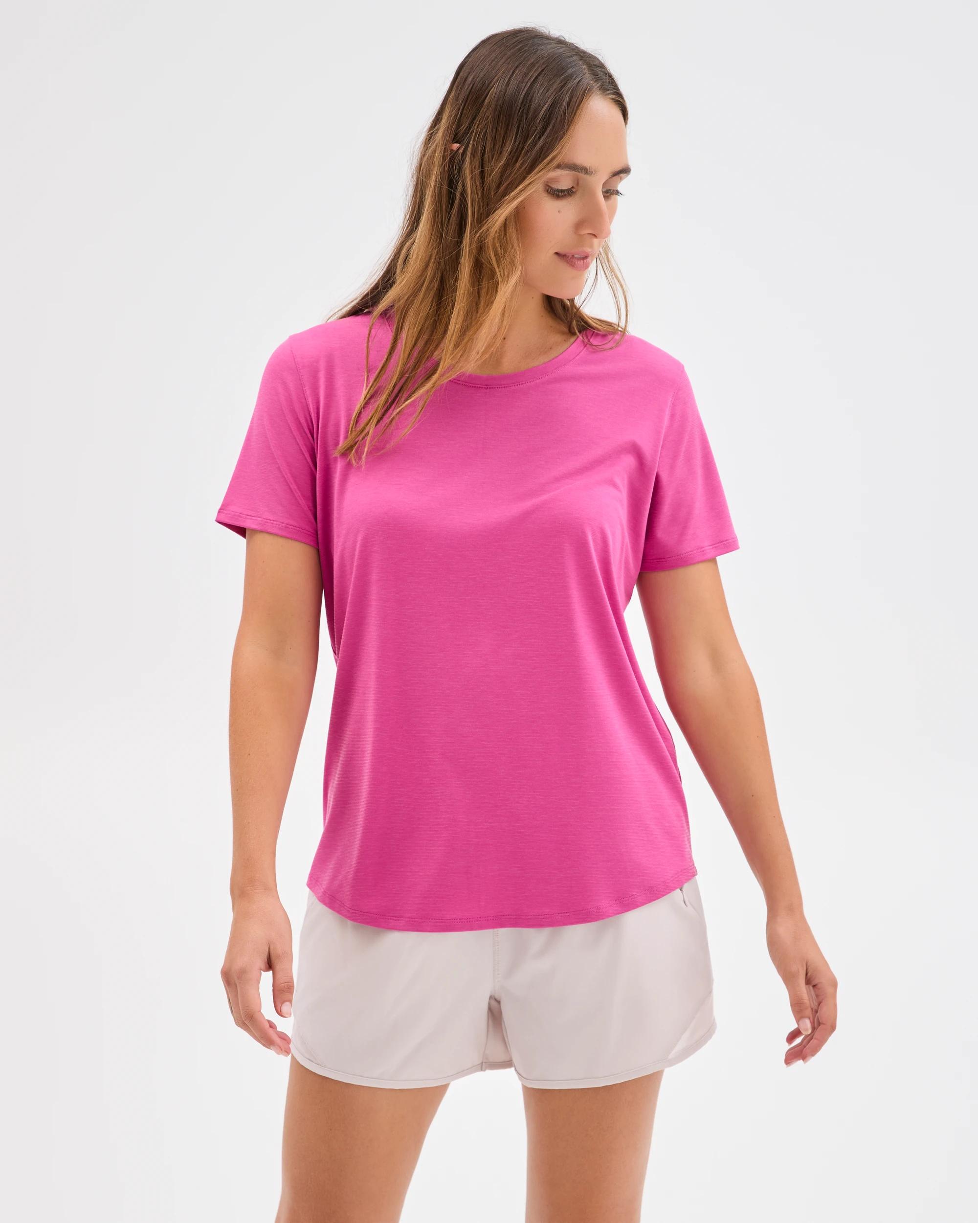 3 Target Active Active Twist Back Running T-Shirt BERRY, 3 of 6